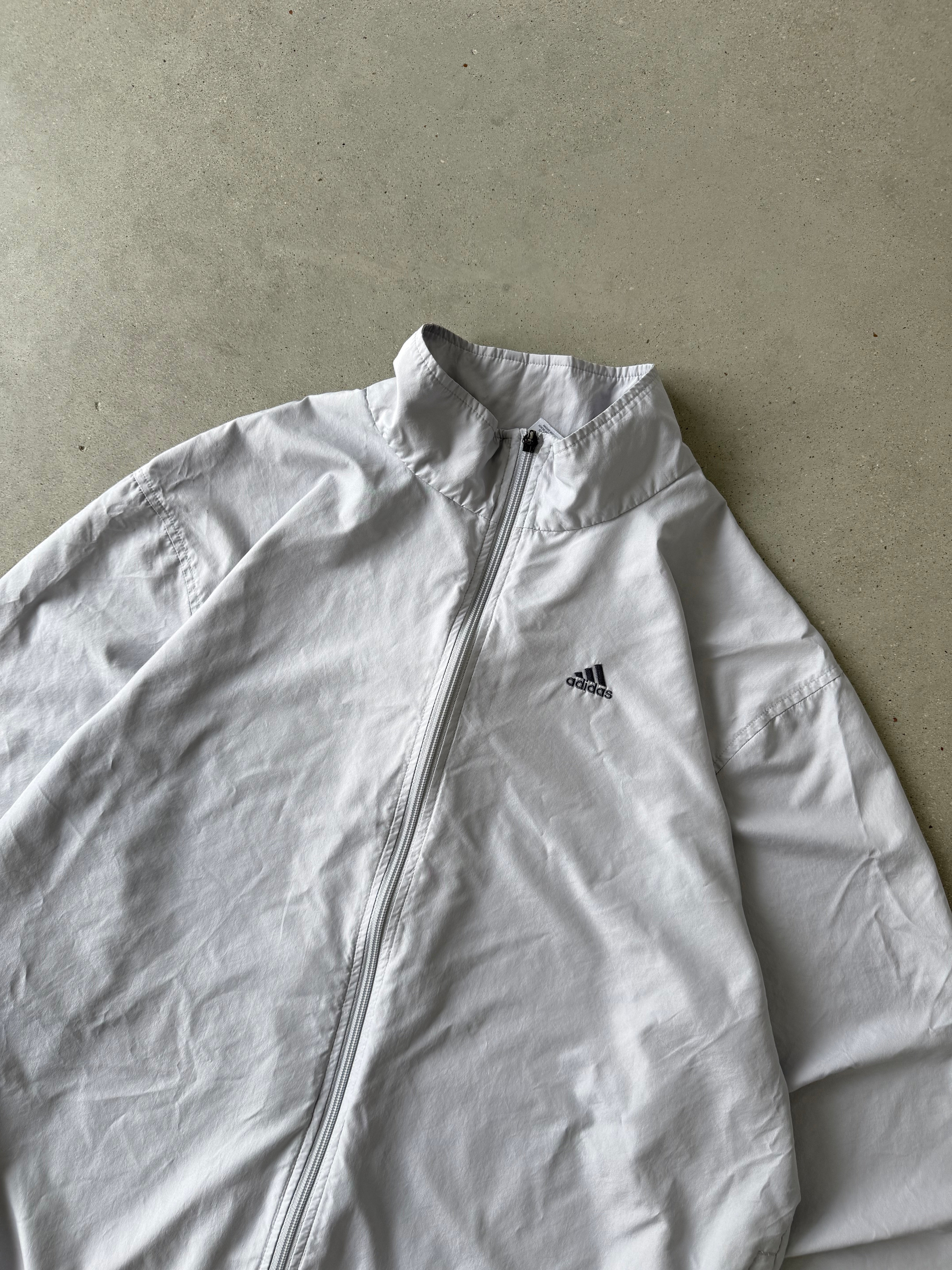 Vintage Adidas Gray Windbreaker - L