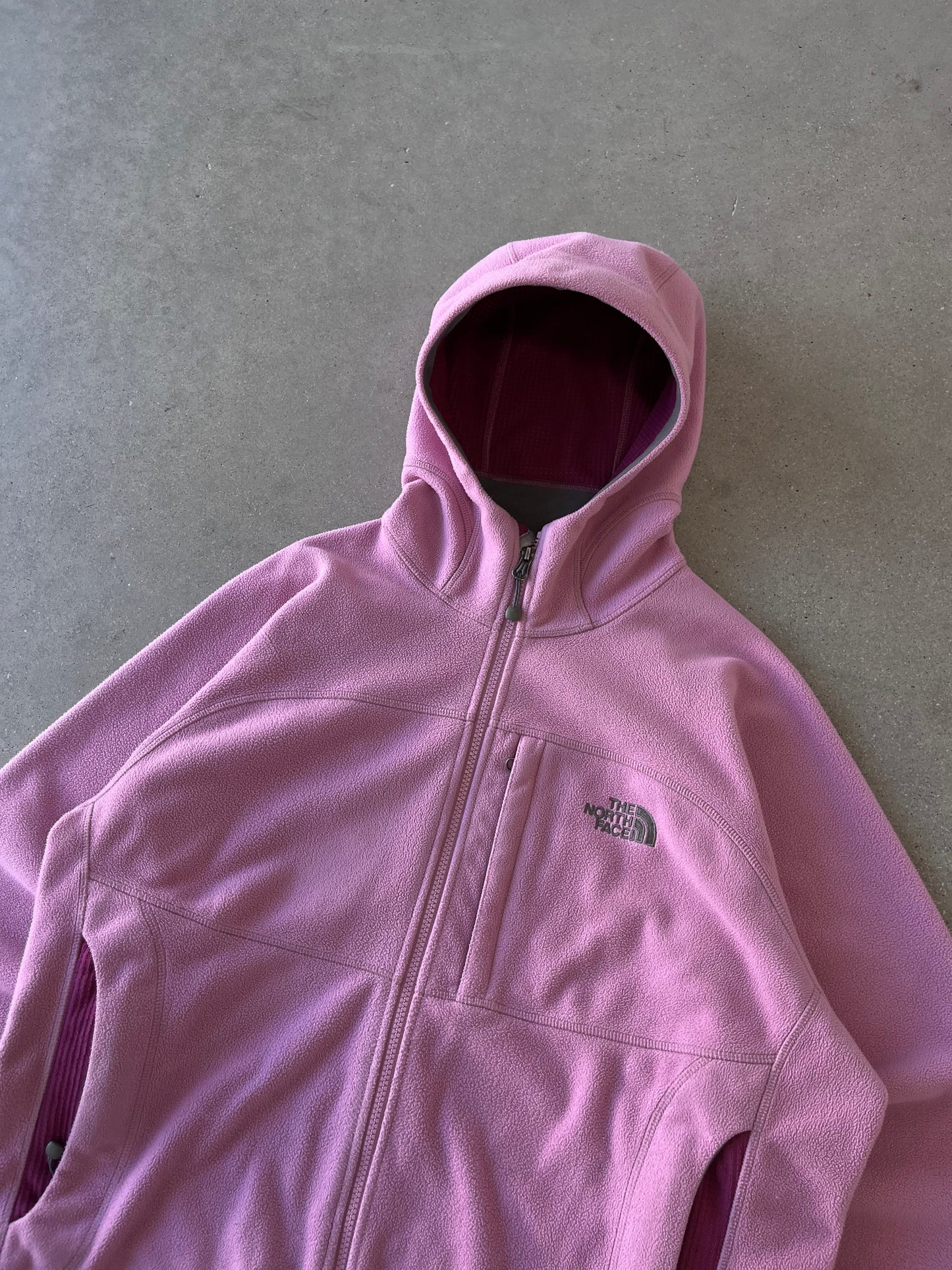 Vintage The North Face Windwall Fleece Hooded Jacket - L