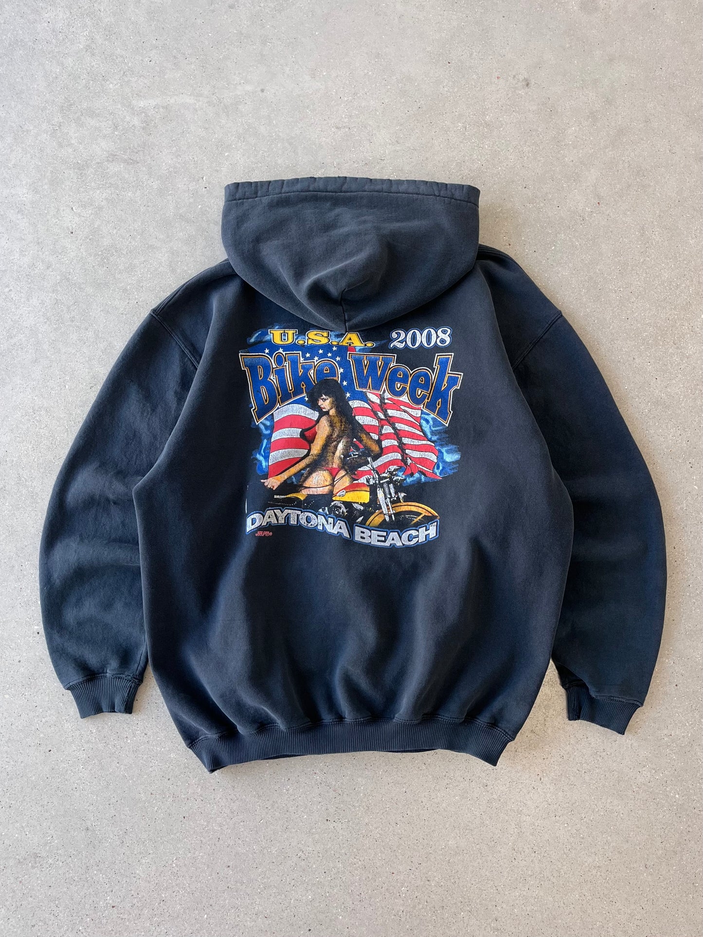 Vintage 2008 Bike Week Daytona Beach Hoodie - L