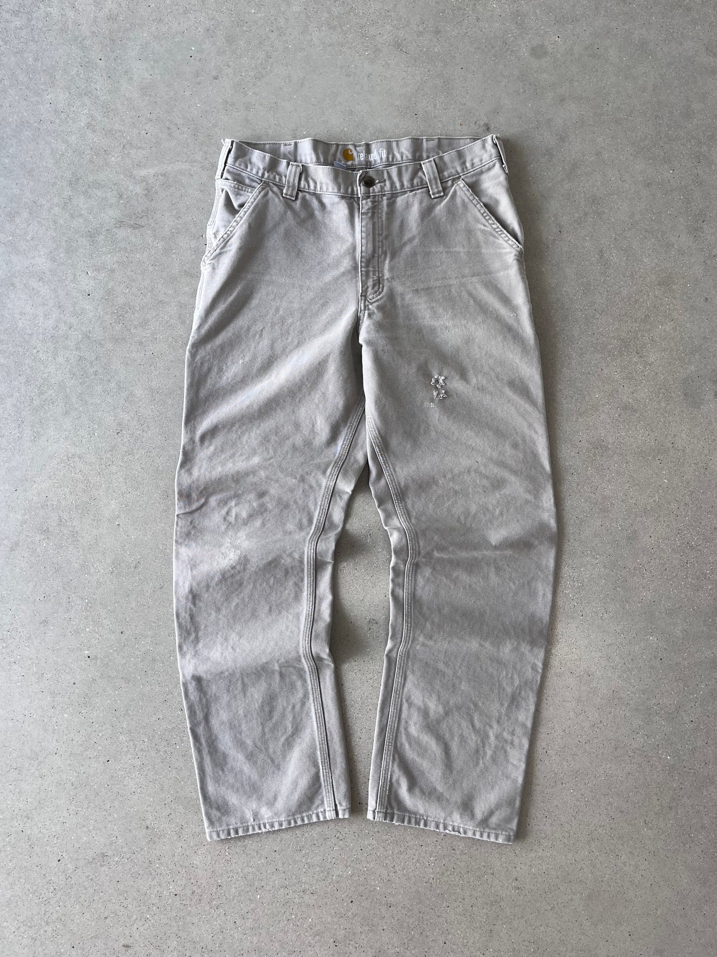 Vintage Carhartt Off-white Carpenter Pants - 34x32