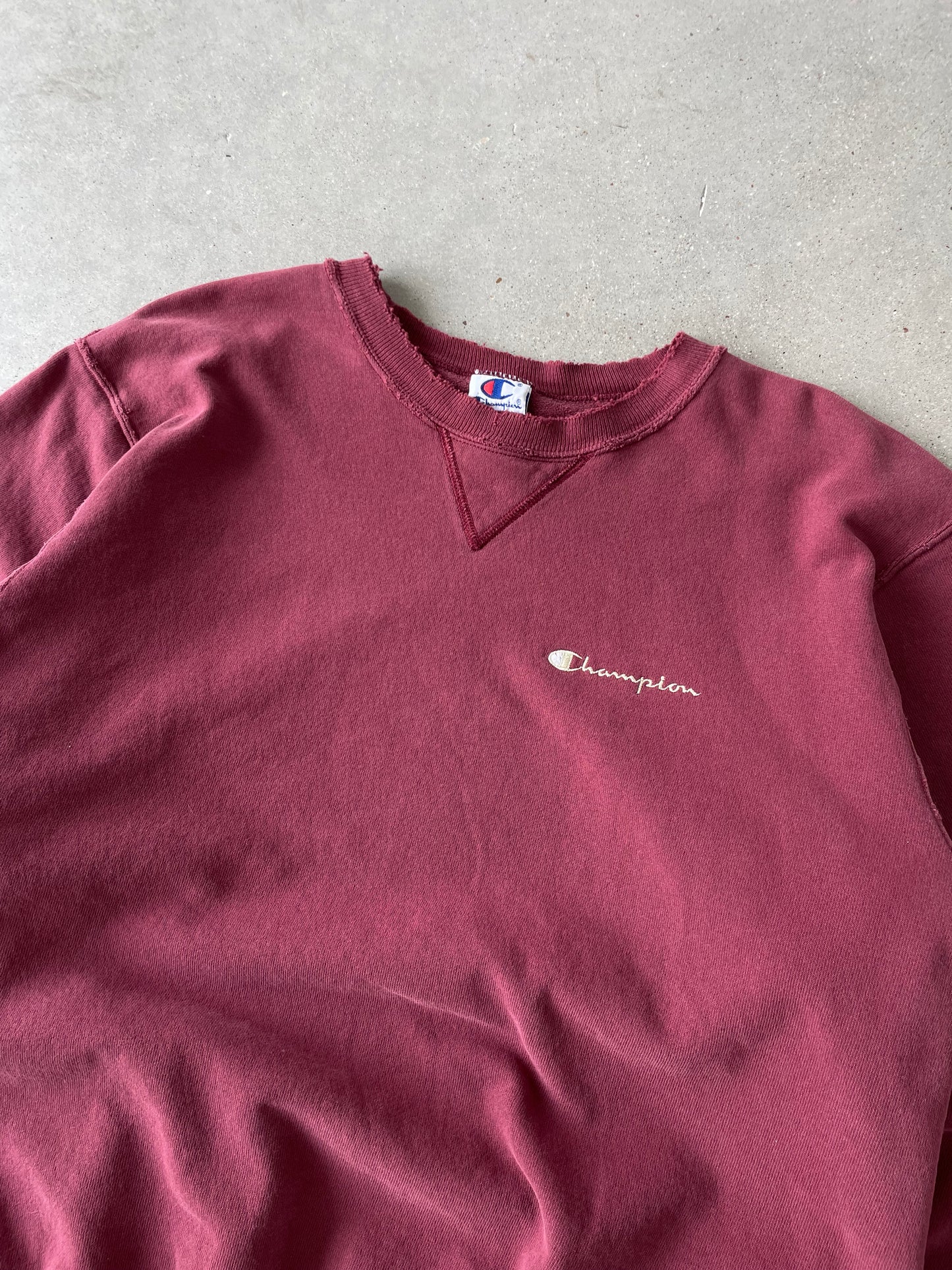 Vintage 90s Burgundy Champion Sweatshirt - XL