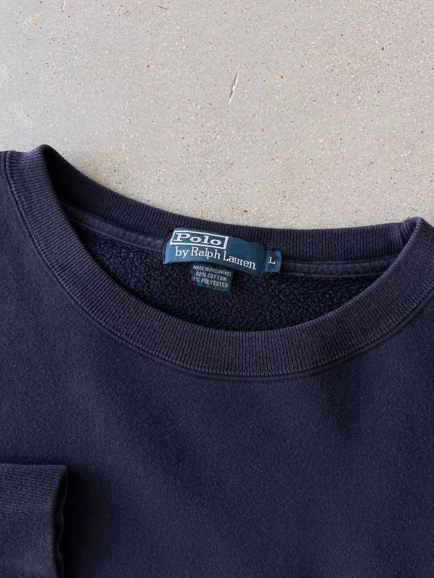 Vintage Polo Ralph Lauren Navy Sweatshirt - L