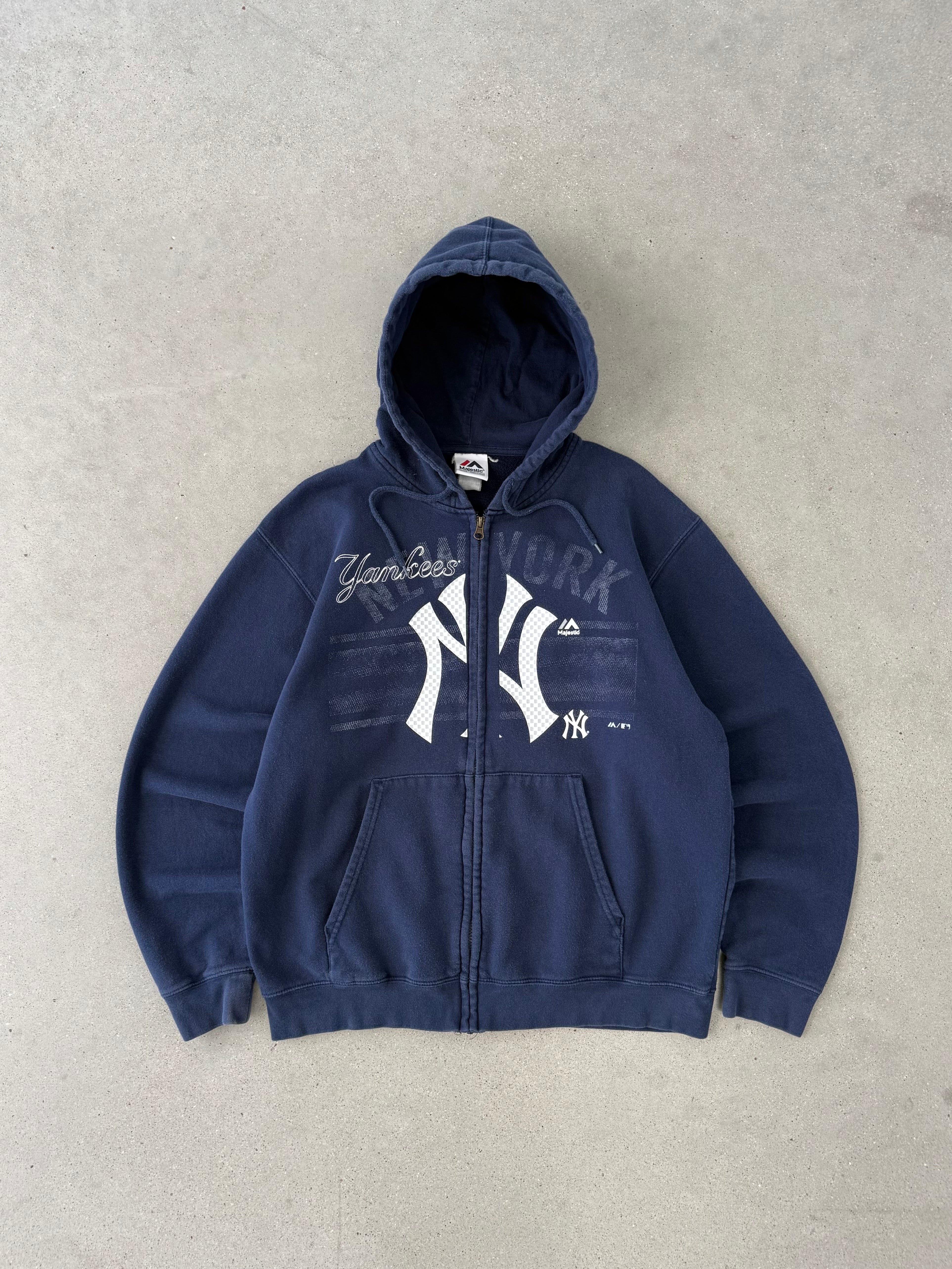 Vintage Yankees Zip-up Hoodie - XL