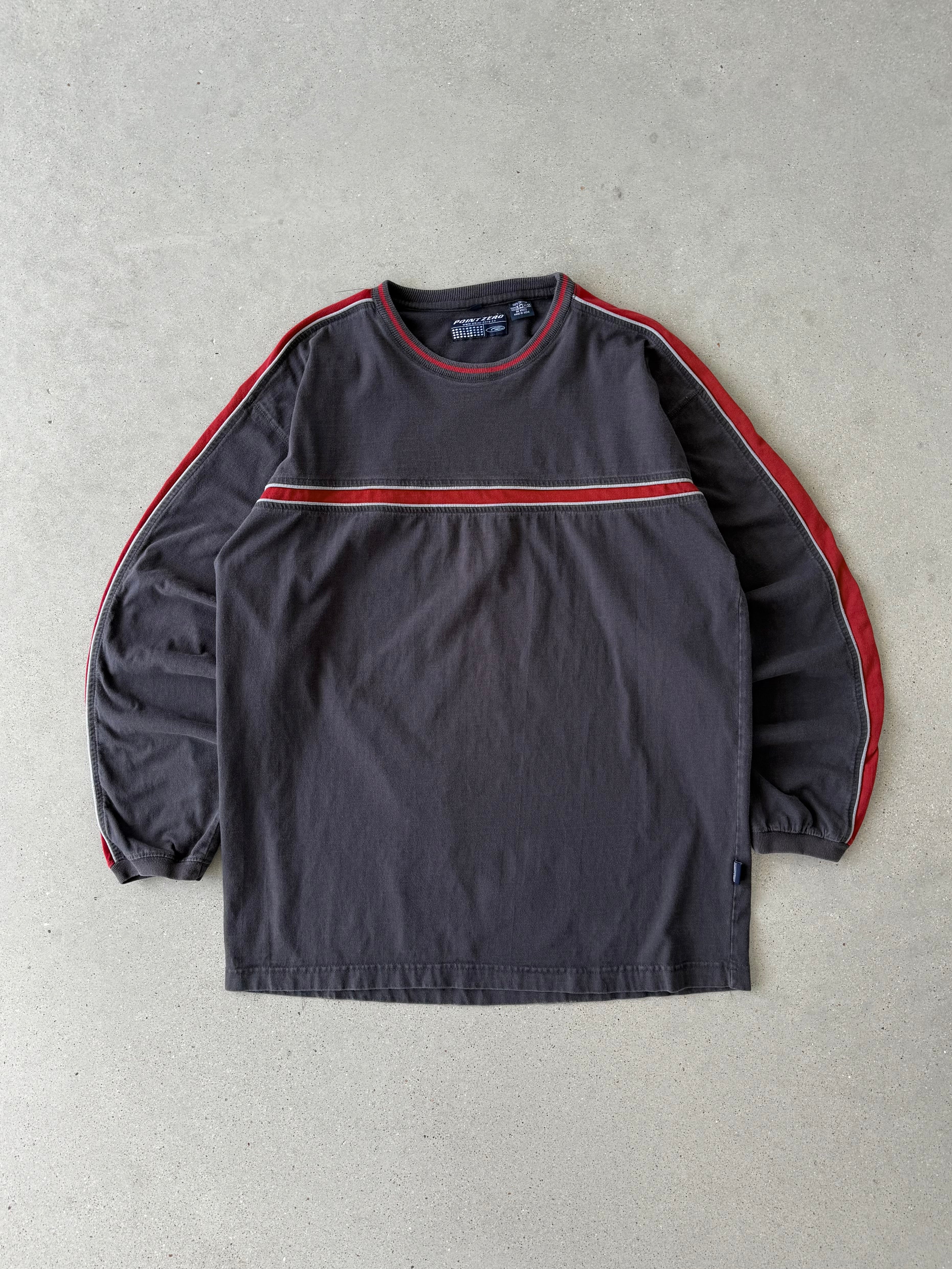 Vintage Point Zero Striped Long Sleeve - XL