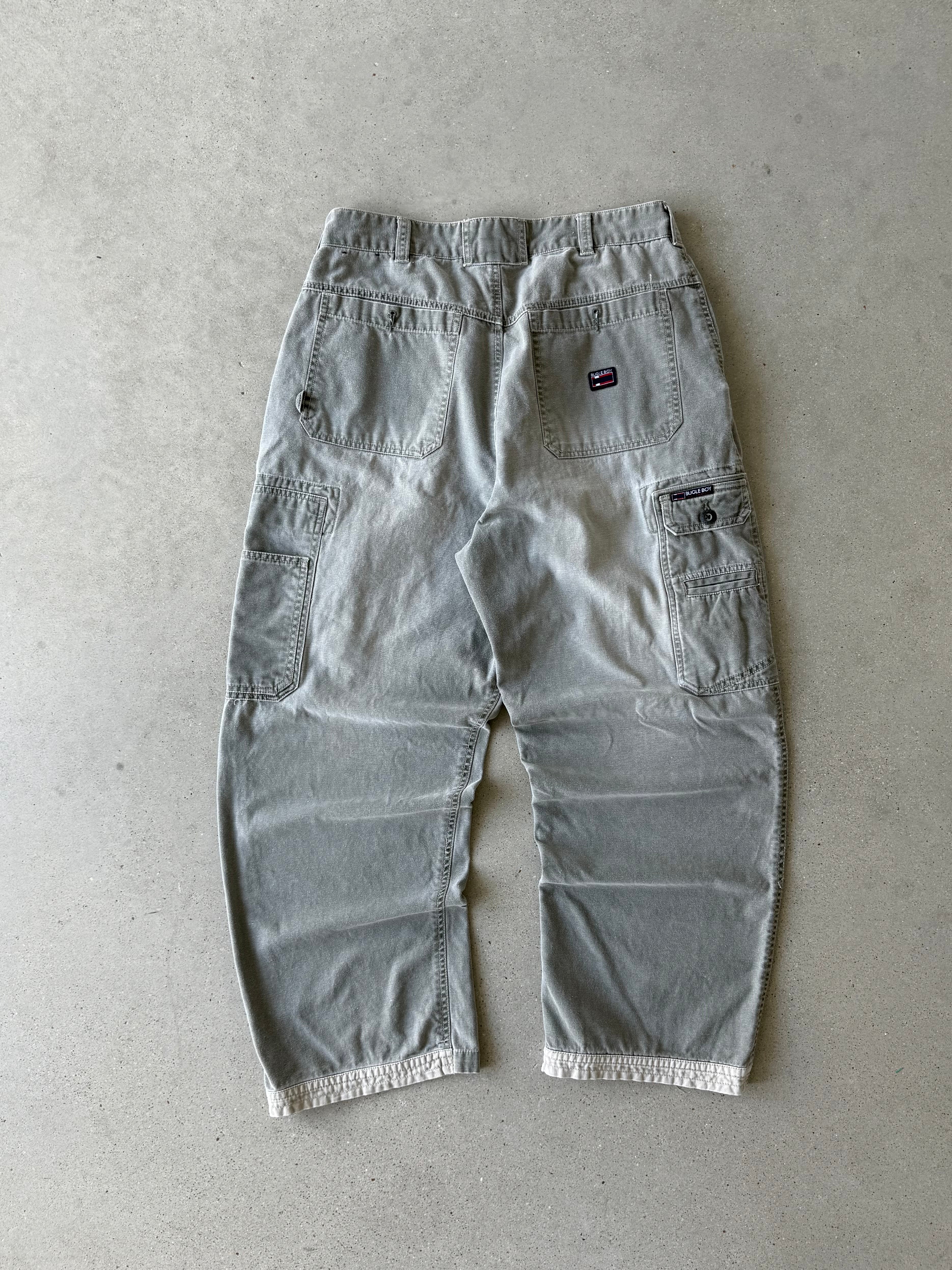 Vintage Bugle Boy Olive Cargos - 32x28