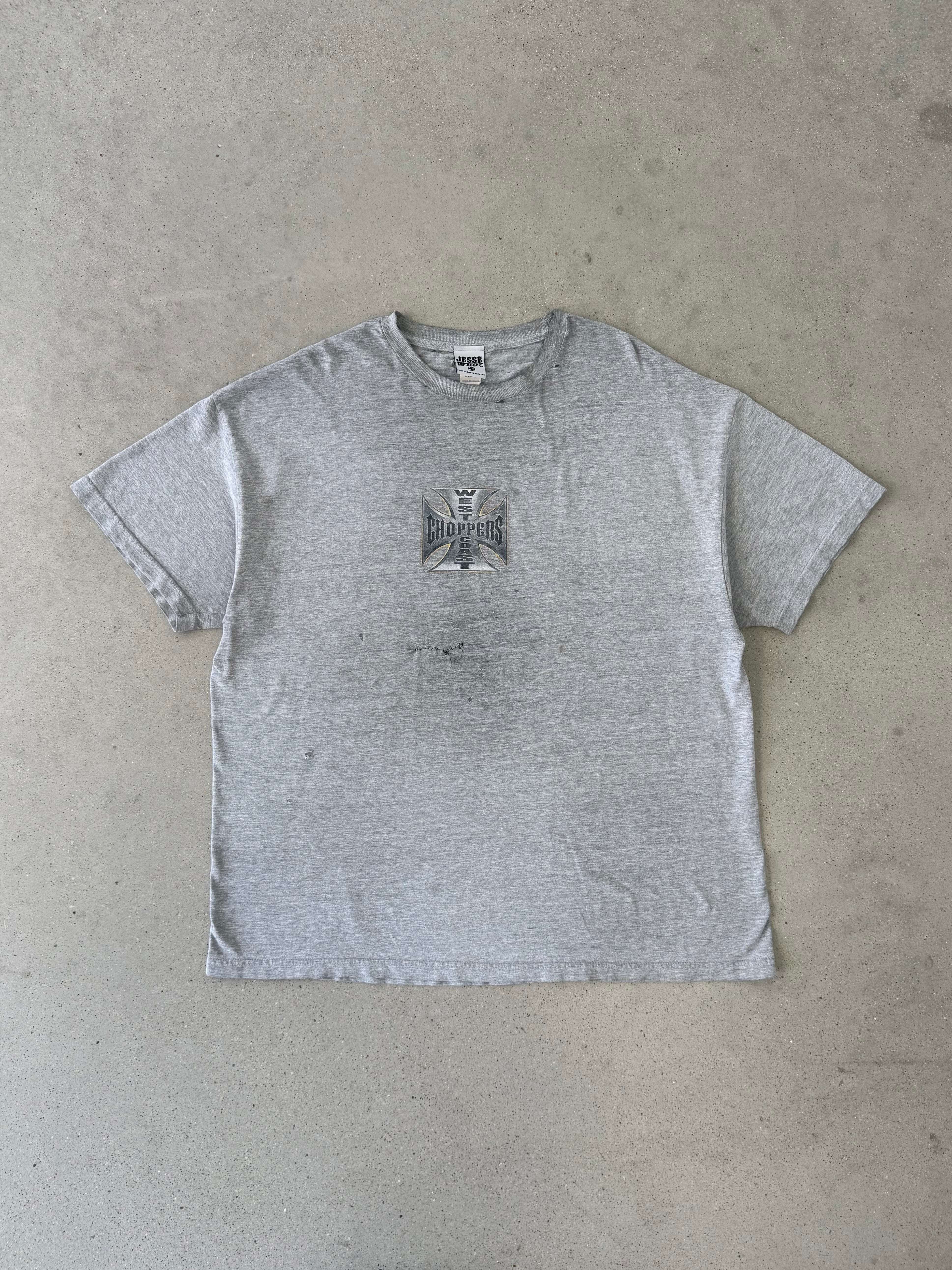 Vintage 2000s Distressed West Coast Choppers Tee - XXL