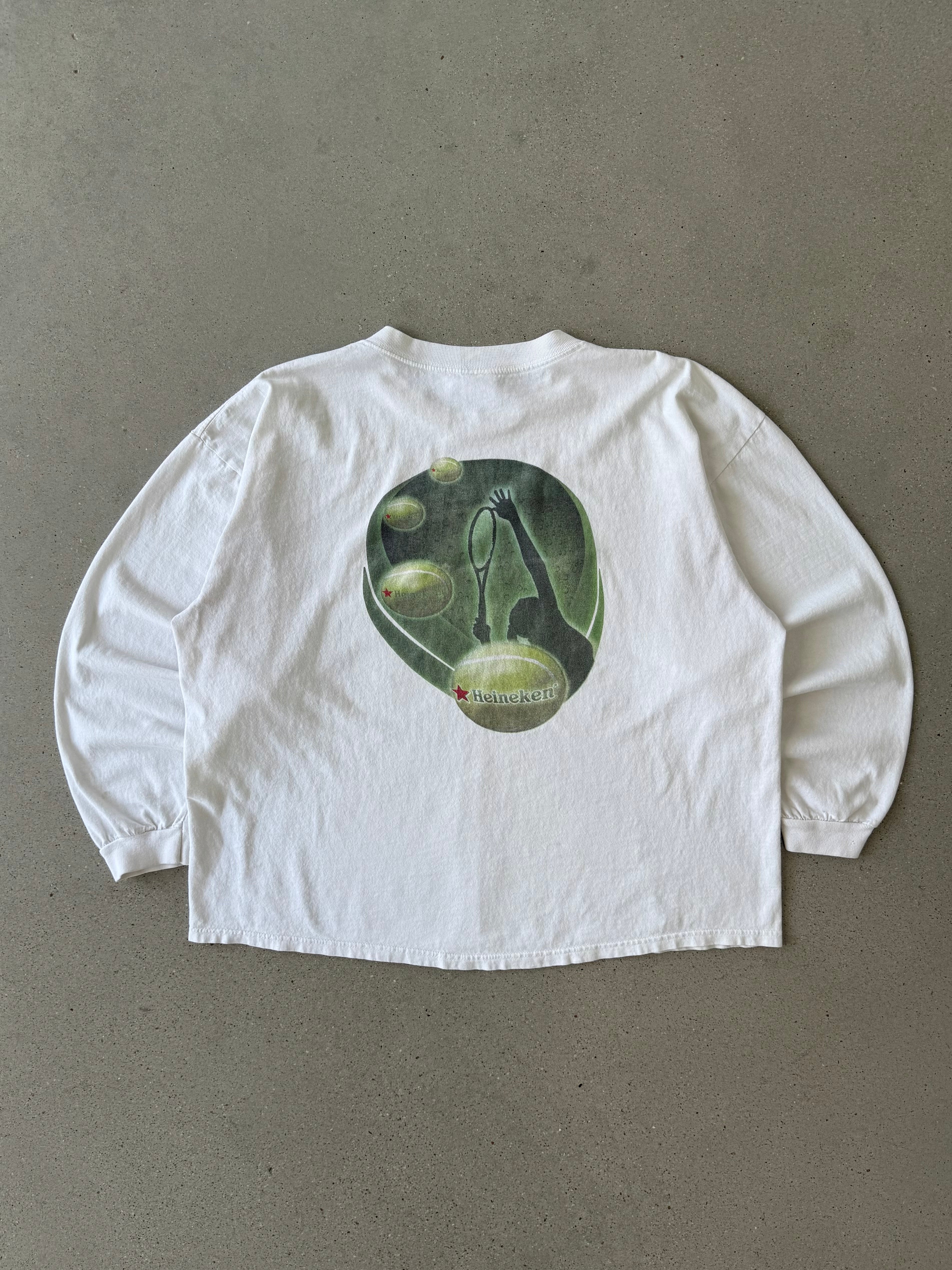 Vintage Heineken Tennis Boxy Long Sleeve - XL