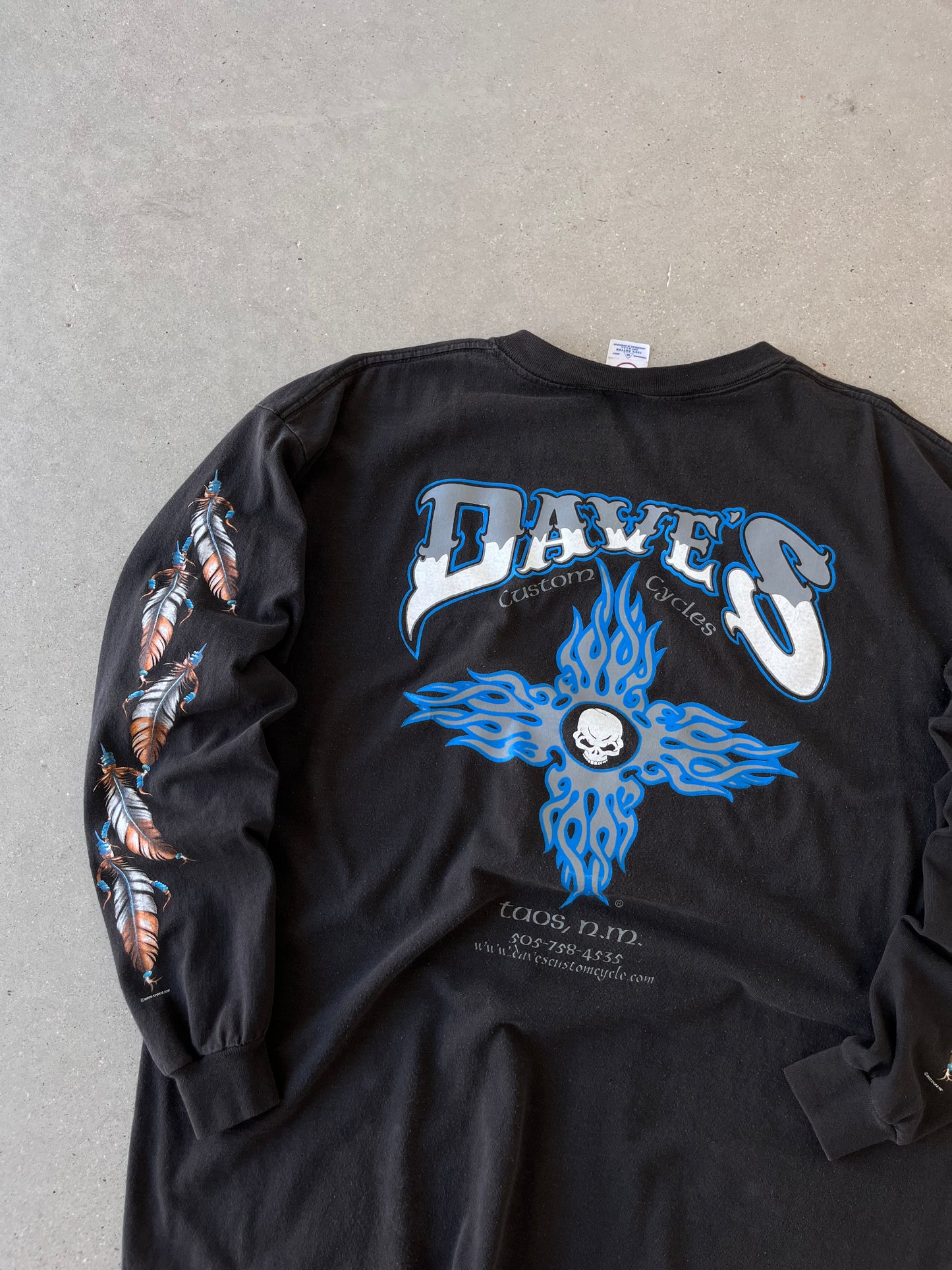 Vintage 2001 Dave's Native Biker Long Sleeve - XL