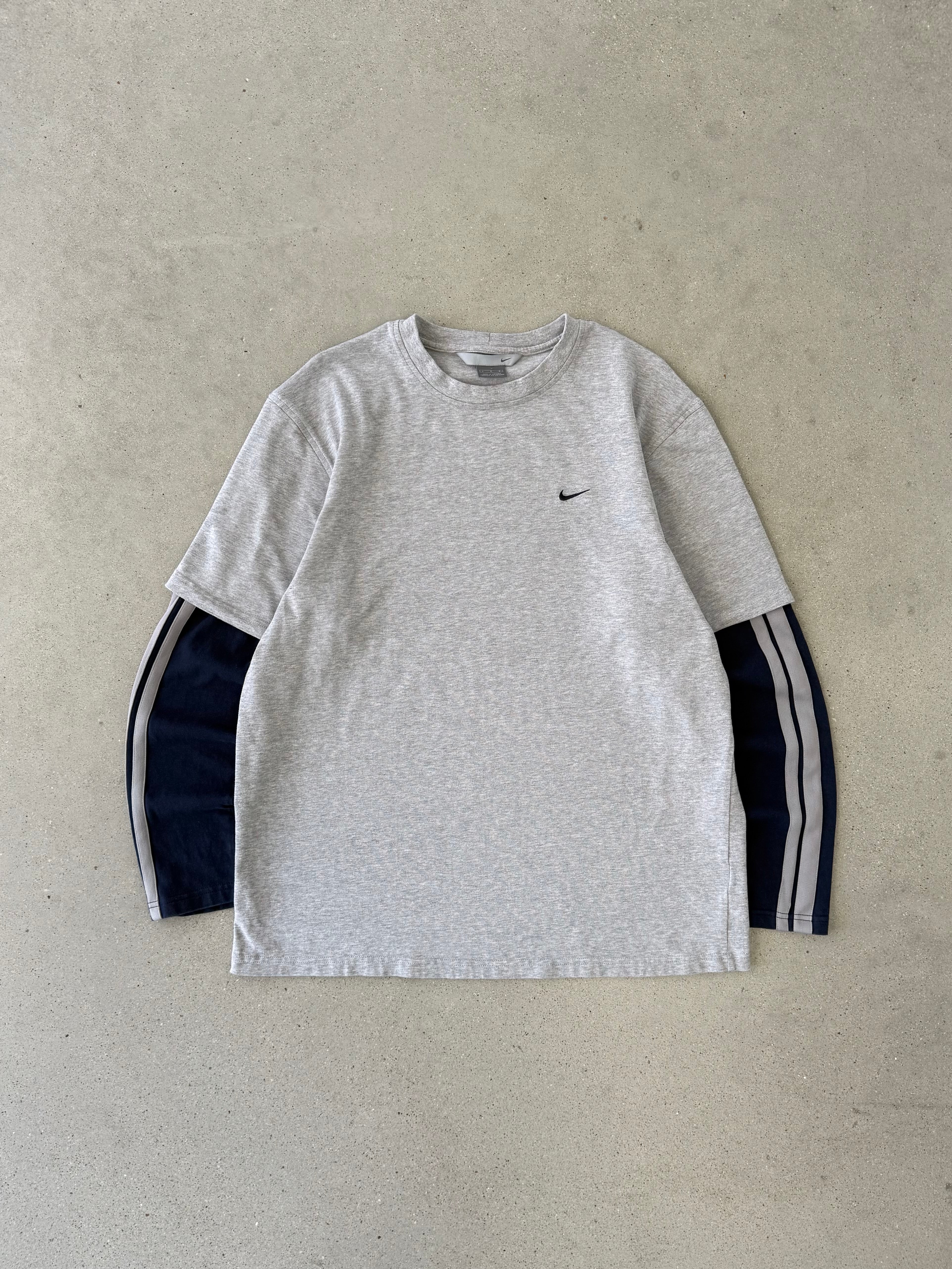 Vintage Nike Mini Swoosh Layered Long Sleeve - L