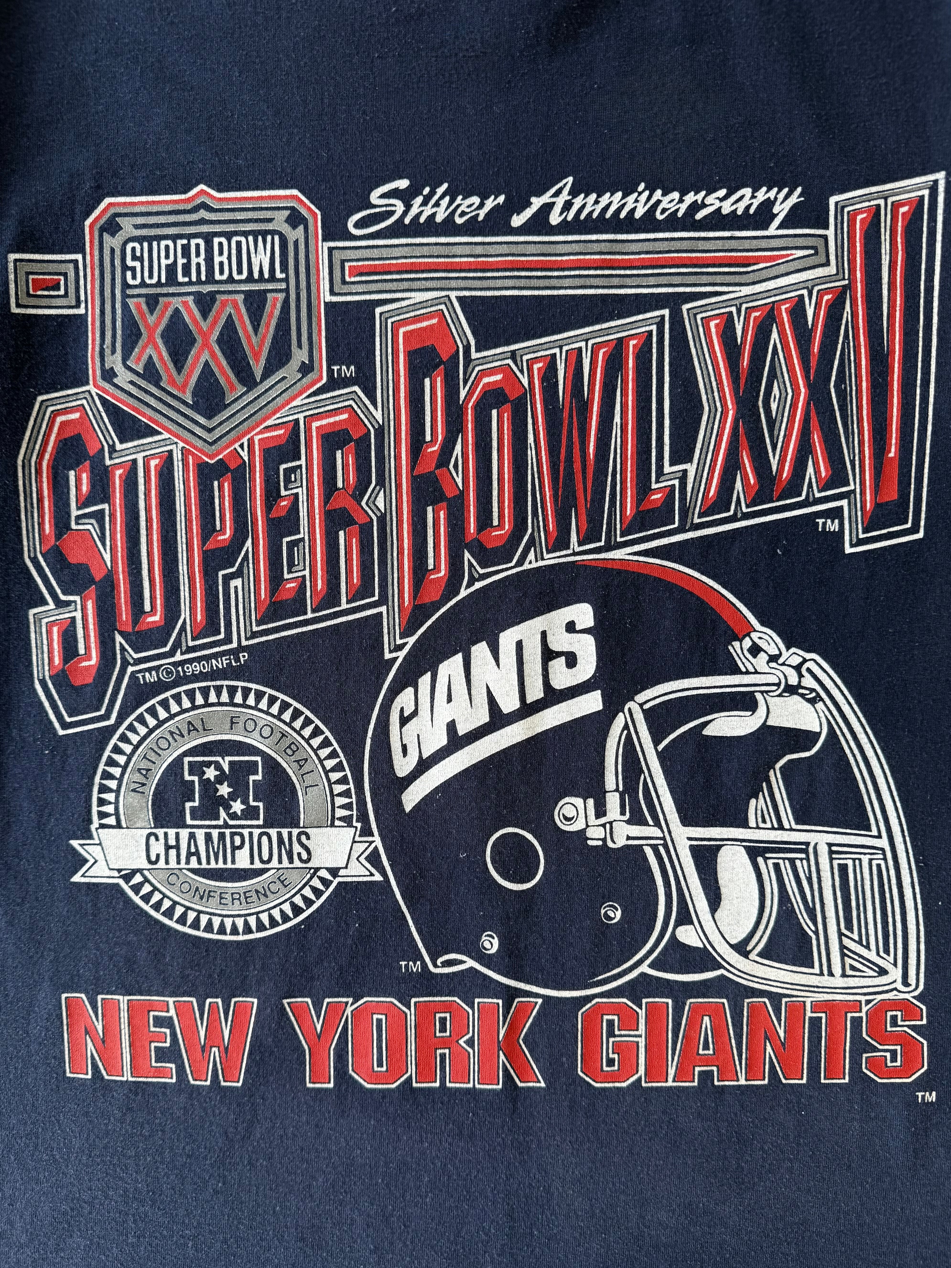 Vintage 1990s NY Giants NFL Tee - L