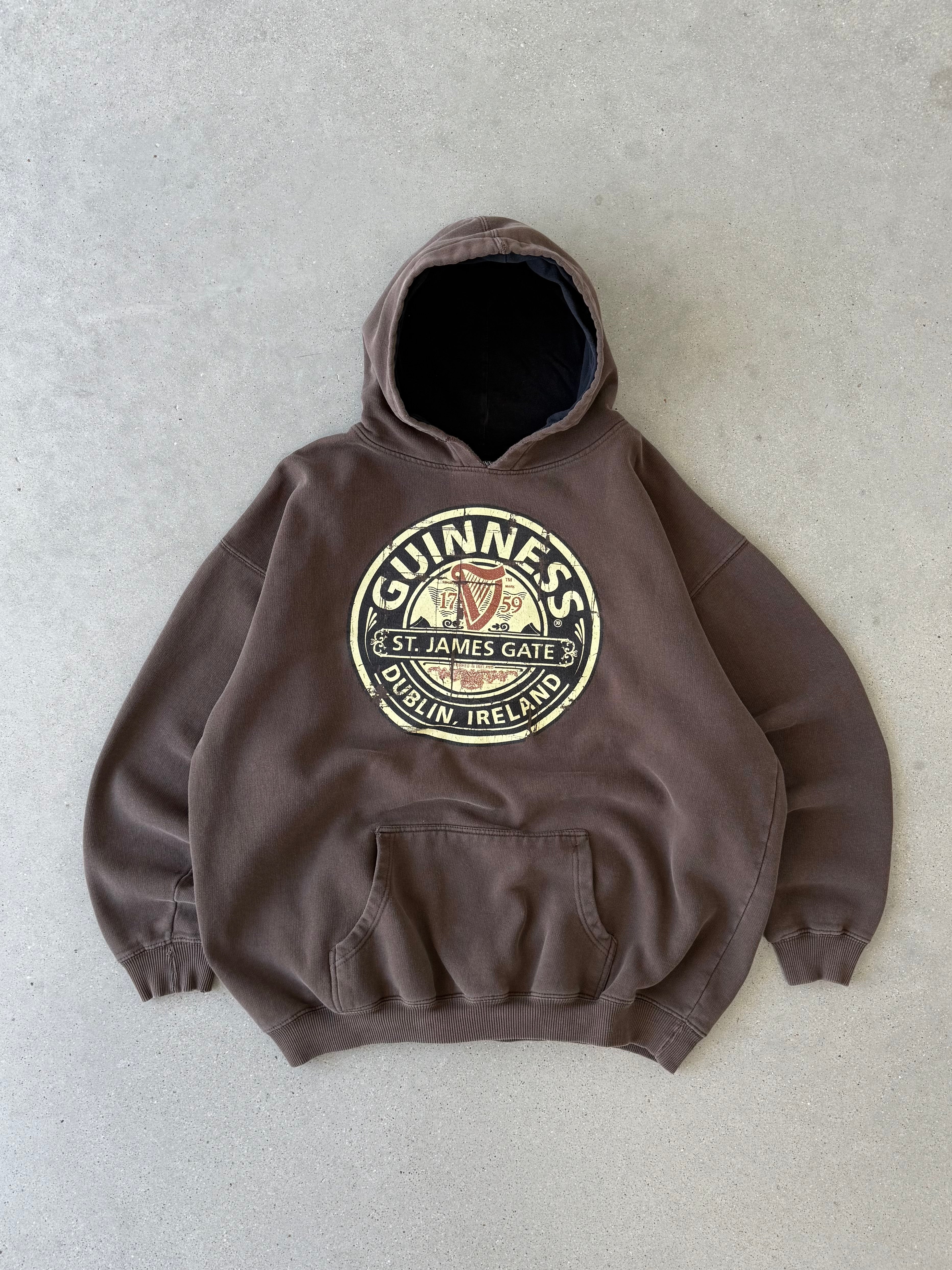 Vintage Guinness Brown Hoodie - XXL
