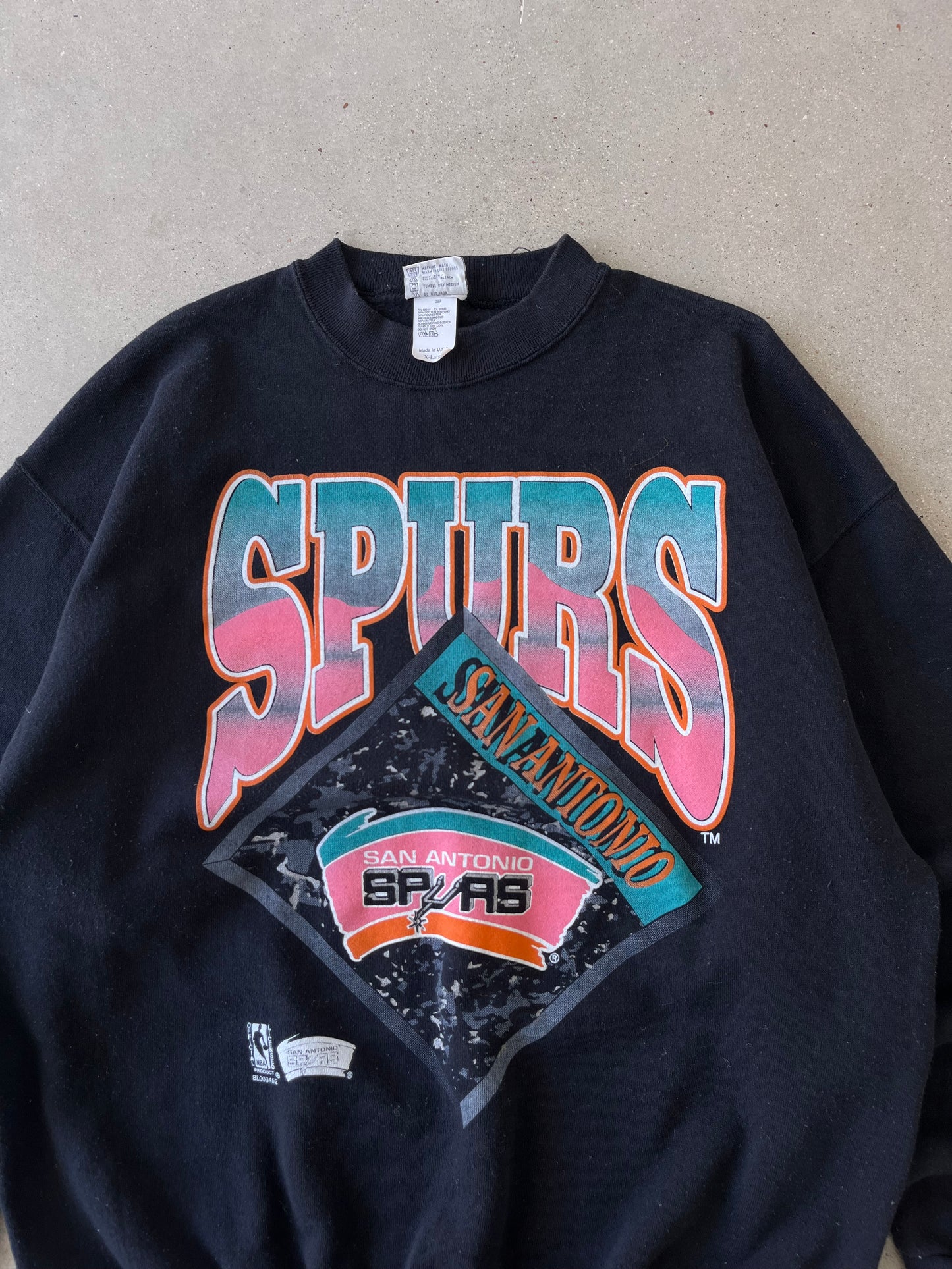 Vintage San Antonio Spurs Graphic Crewneck - XL