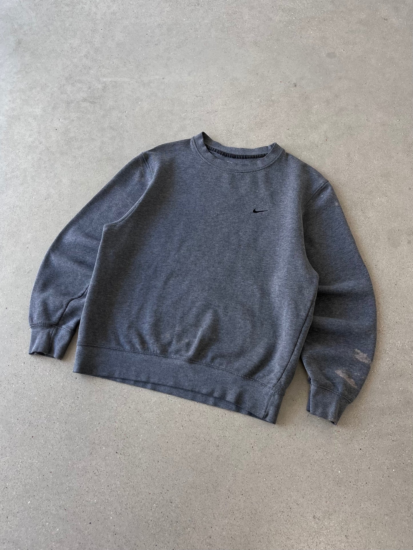 Vintage Nike Mini Swoosh Charcoal Crewneck - S