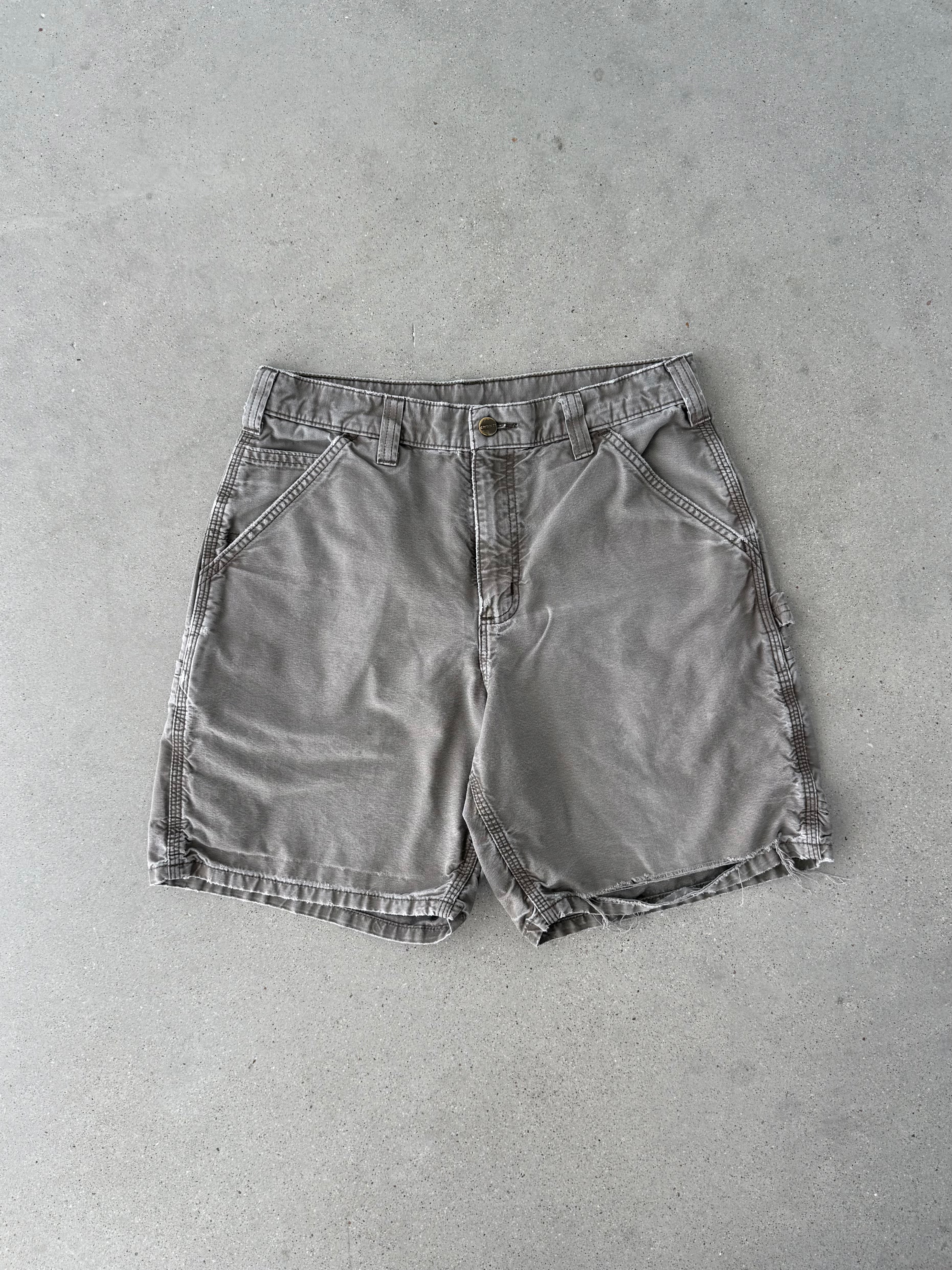 Vintage Carhartt Distressed Mocha Carpenter Shorts - 30W