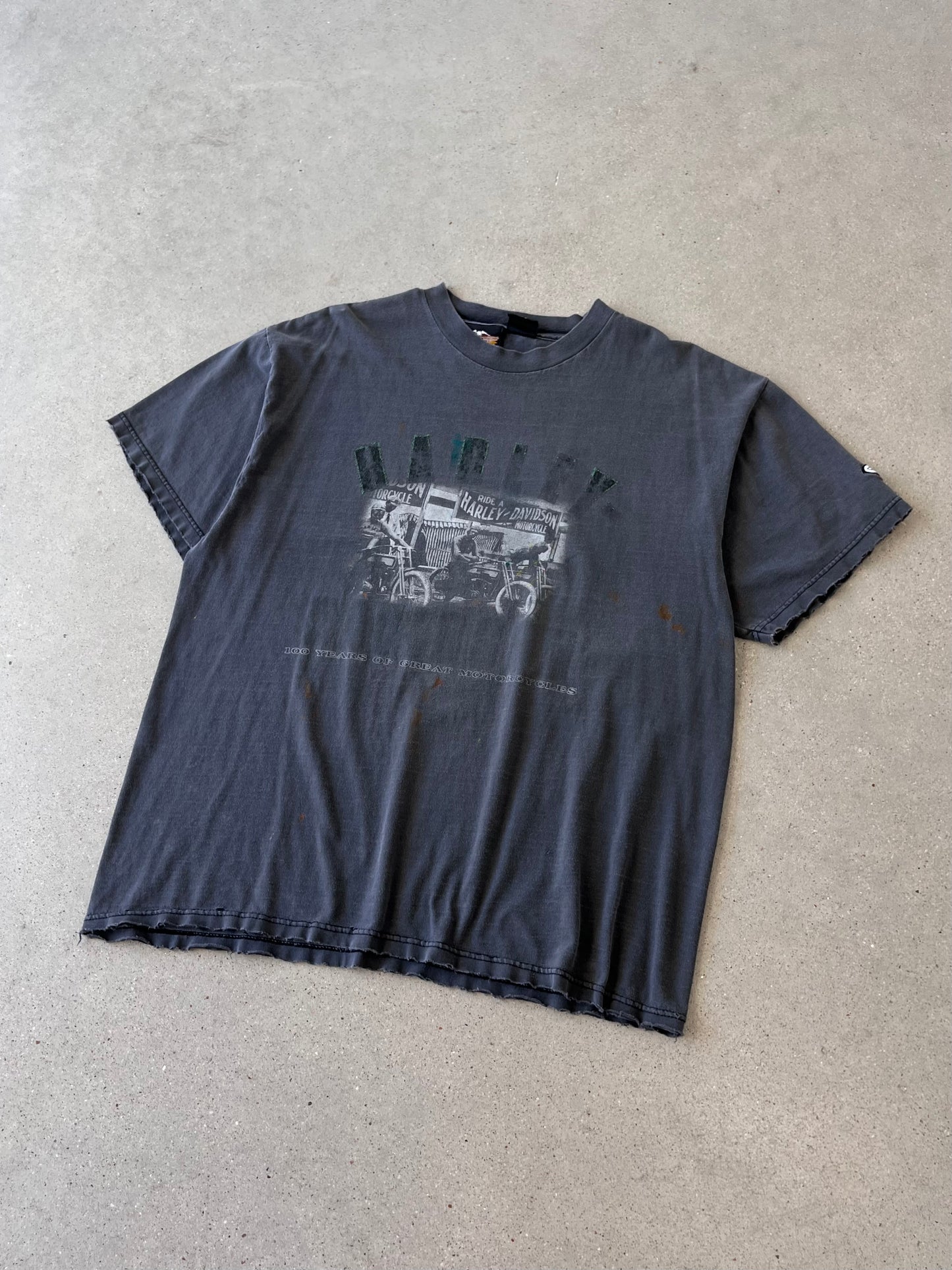 Vintage Harley Davidson Painter's Faded Tee - L