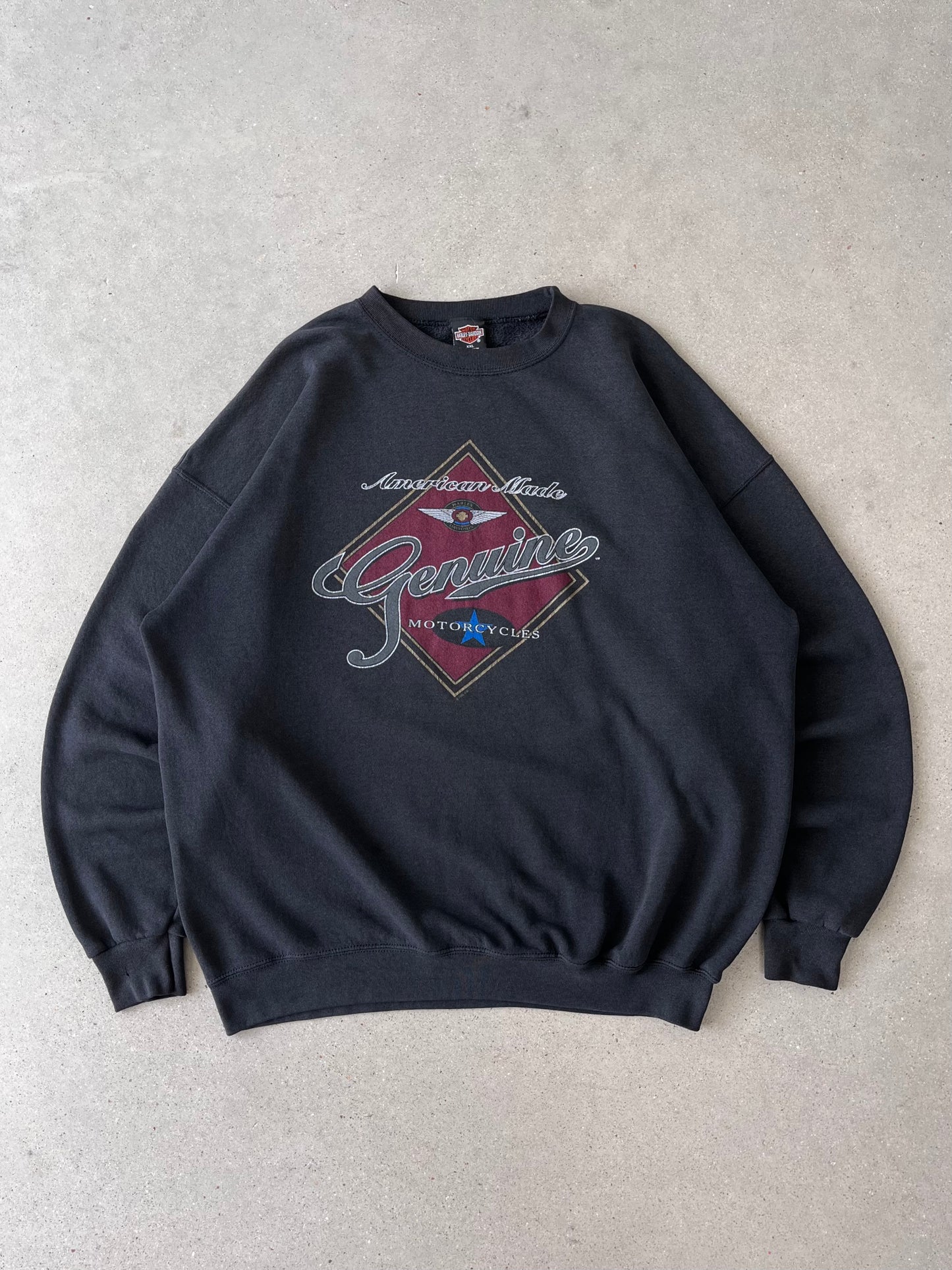 Vintage 1998 Barnett Harley Davidson Crewneck - XXL