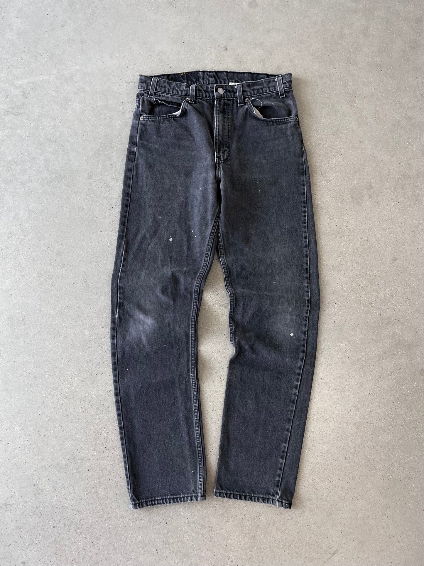 Vintage 505 Levi's Orange Tab Black Faded Denim - 30x32