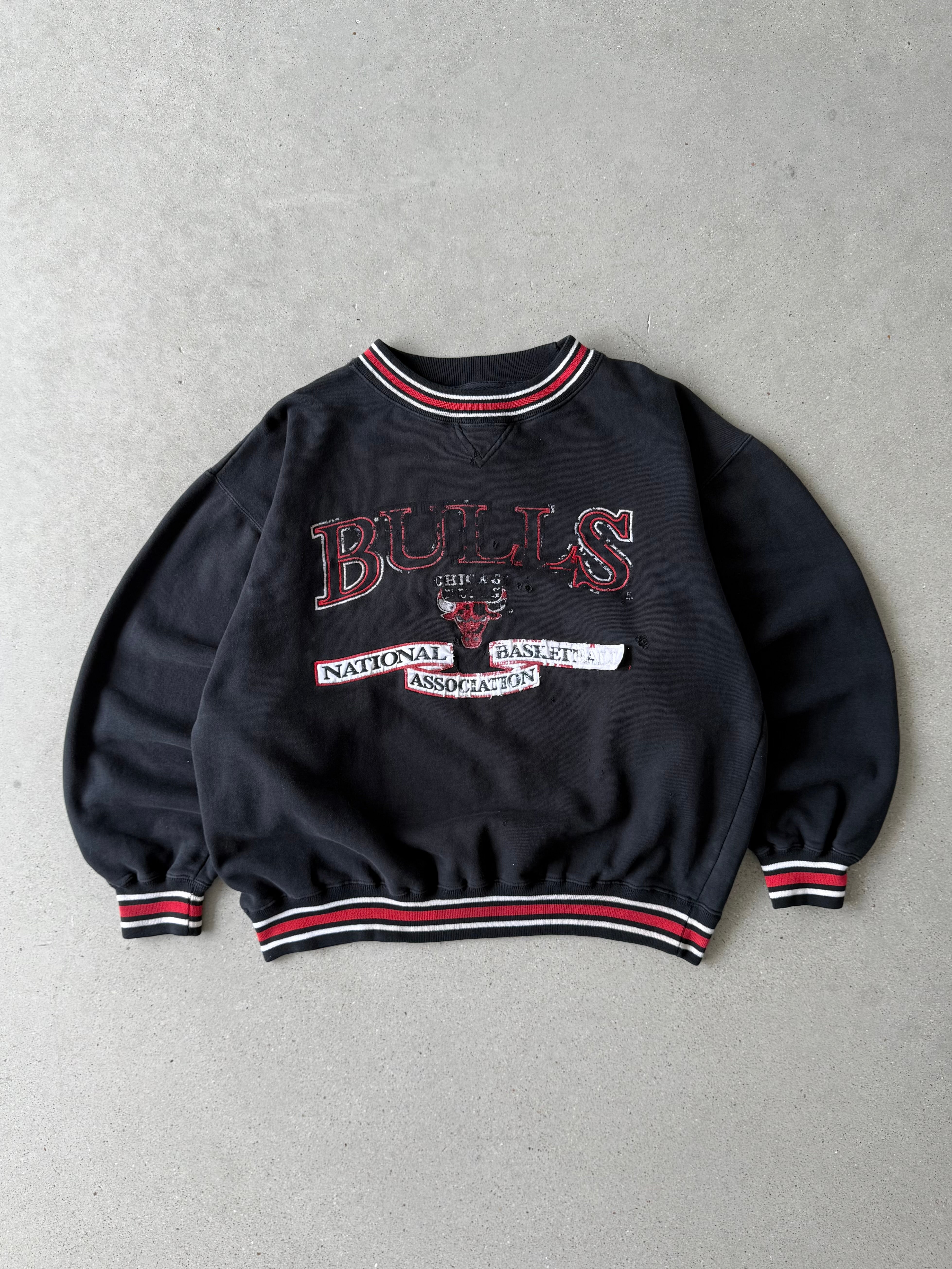 Vintage 1990s Bulls NBA Boxy Crewneck - L