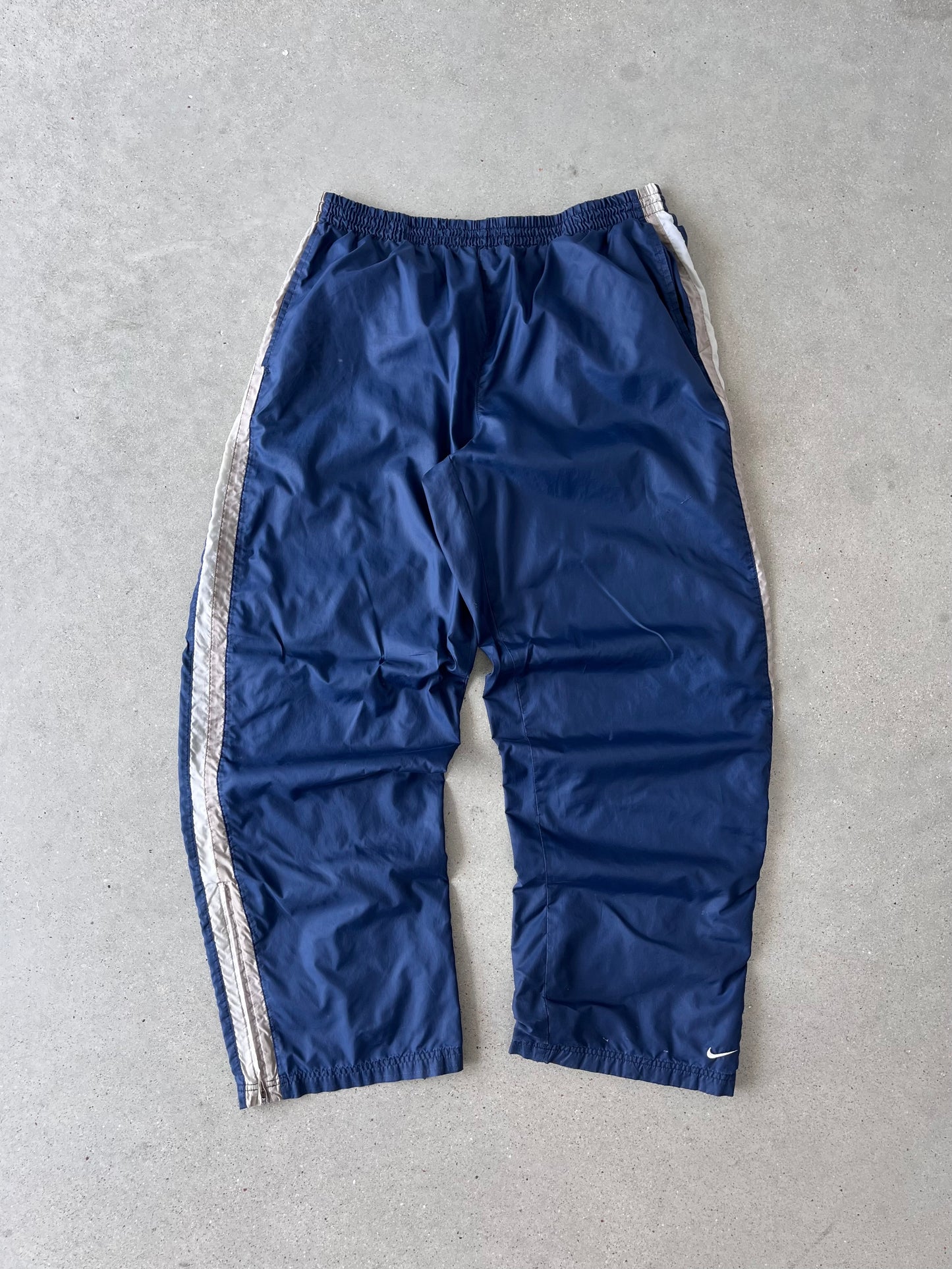 Vintage Nike Mini Swoosh Navy Track Pants - XL