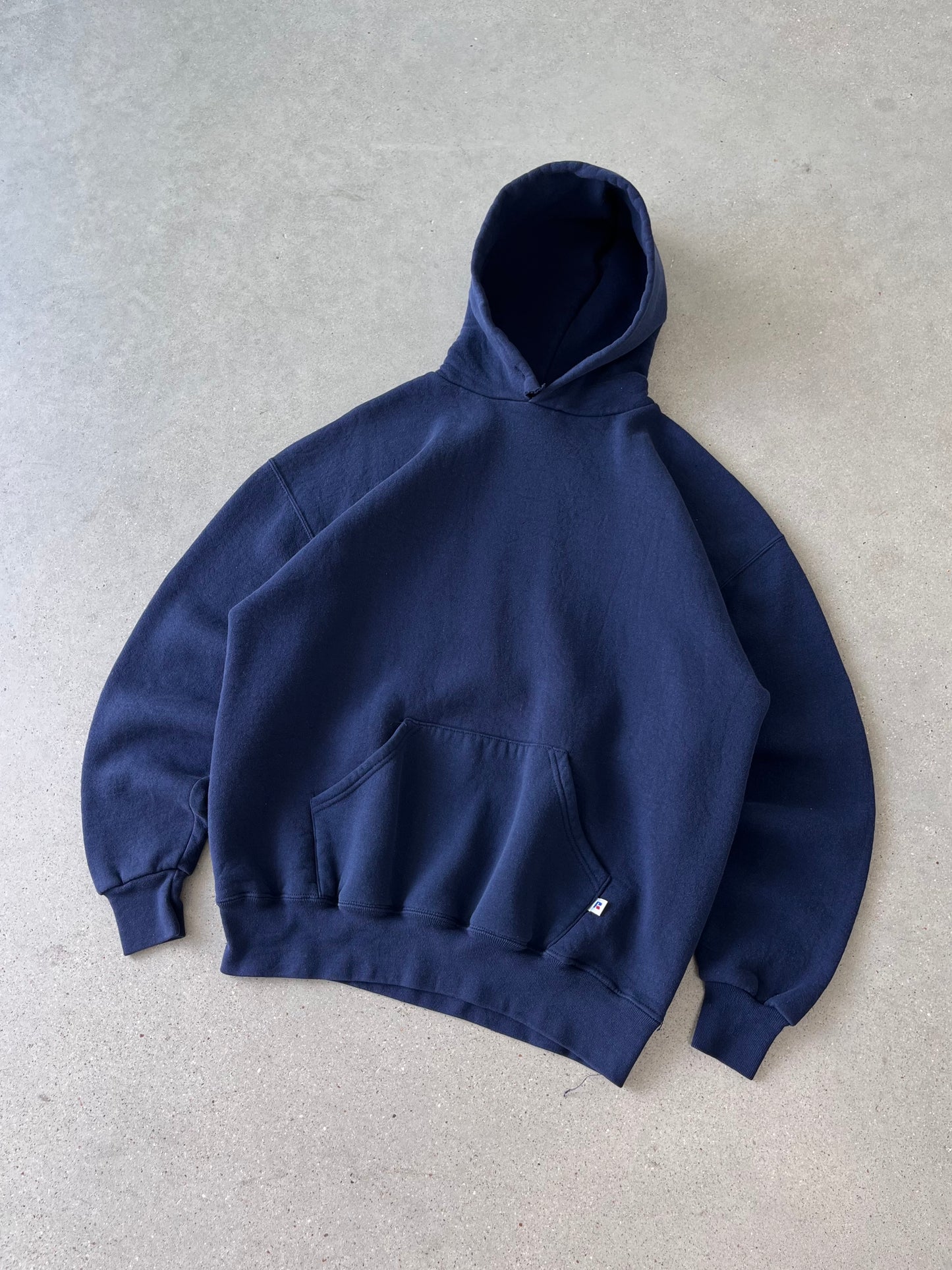 Vintage Navy Russell Athletic Hoodie - XL