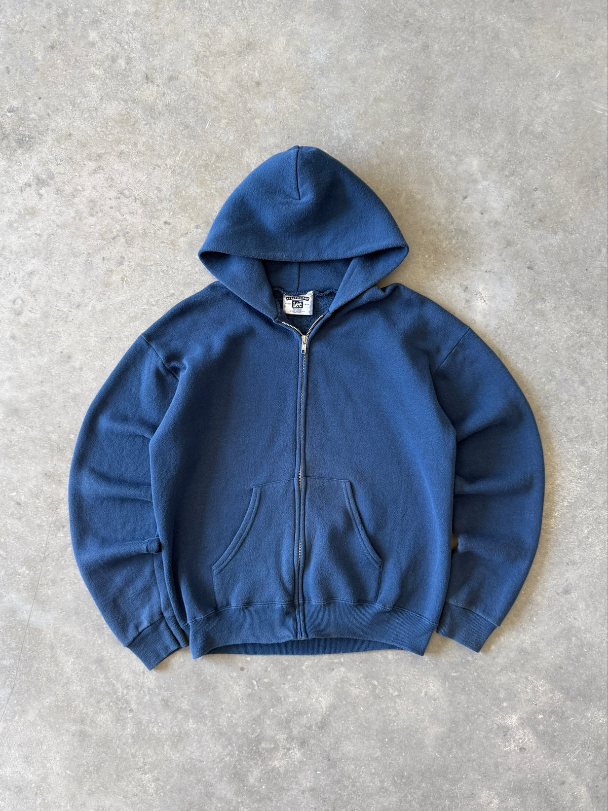 Vintage 1990s Blue Lee Zip-up Hoodie (S)