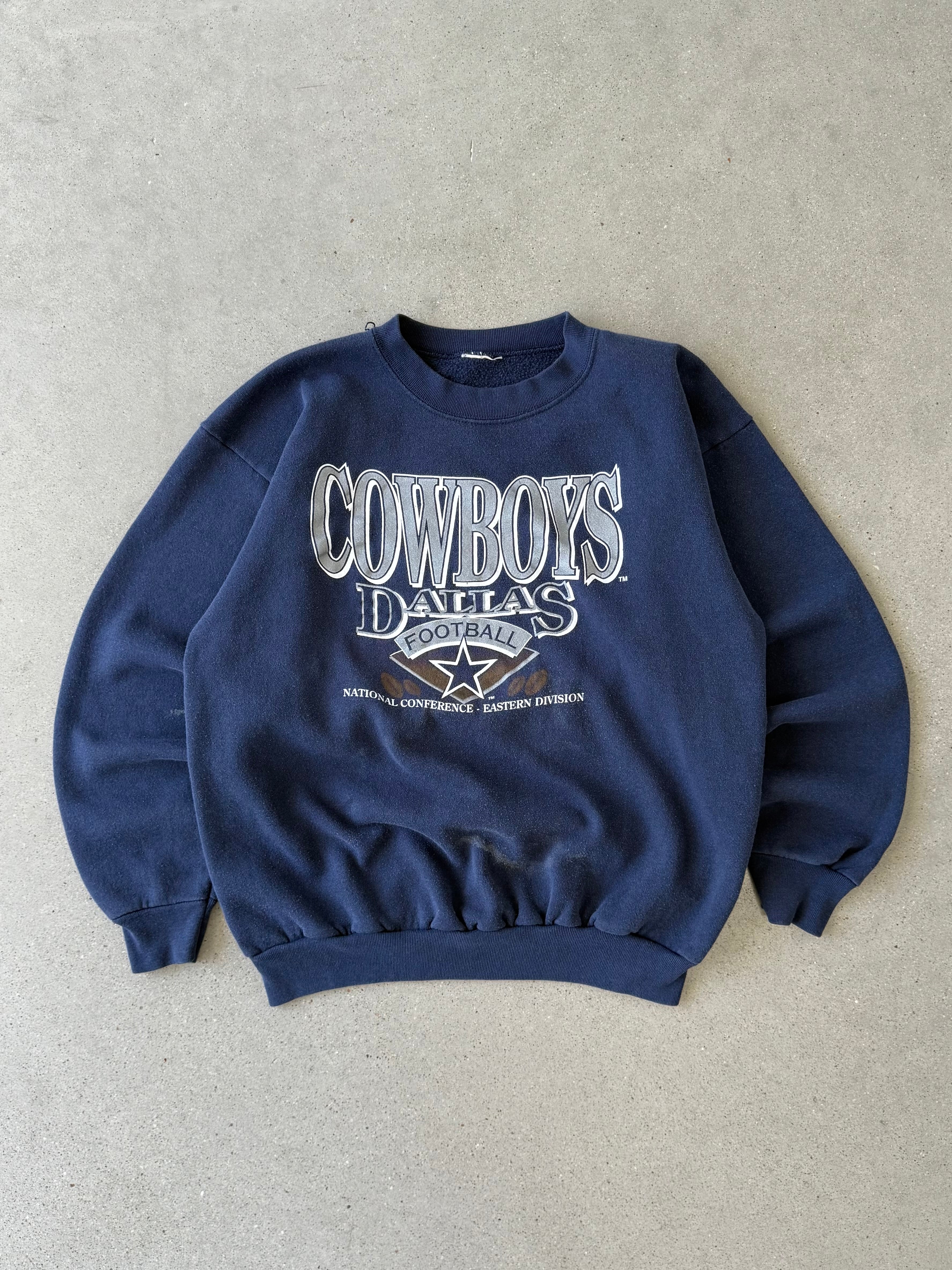 Vintage Dallas Cowboys National Conference Navy Sweatshirt  - L