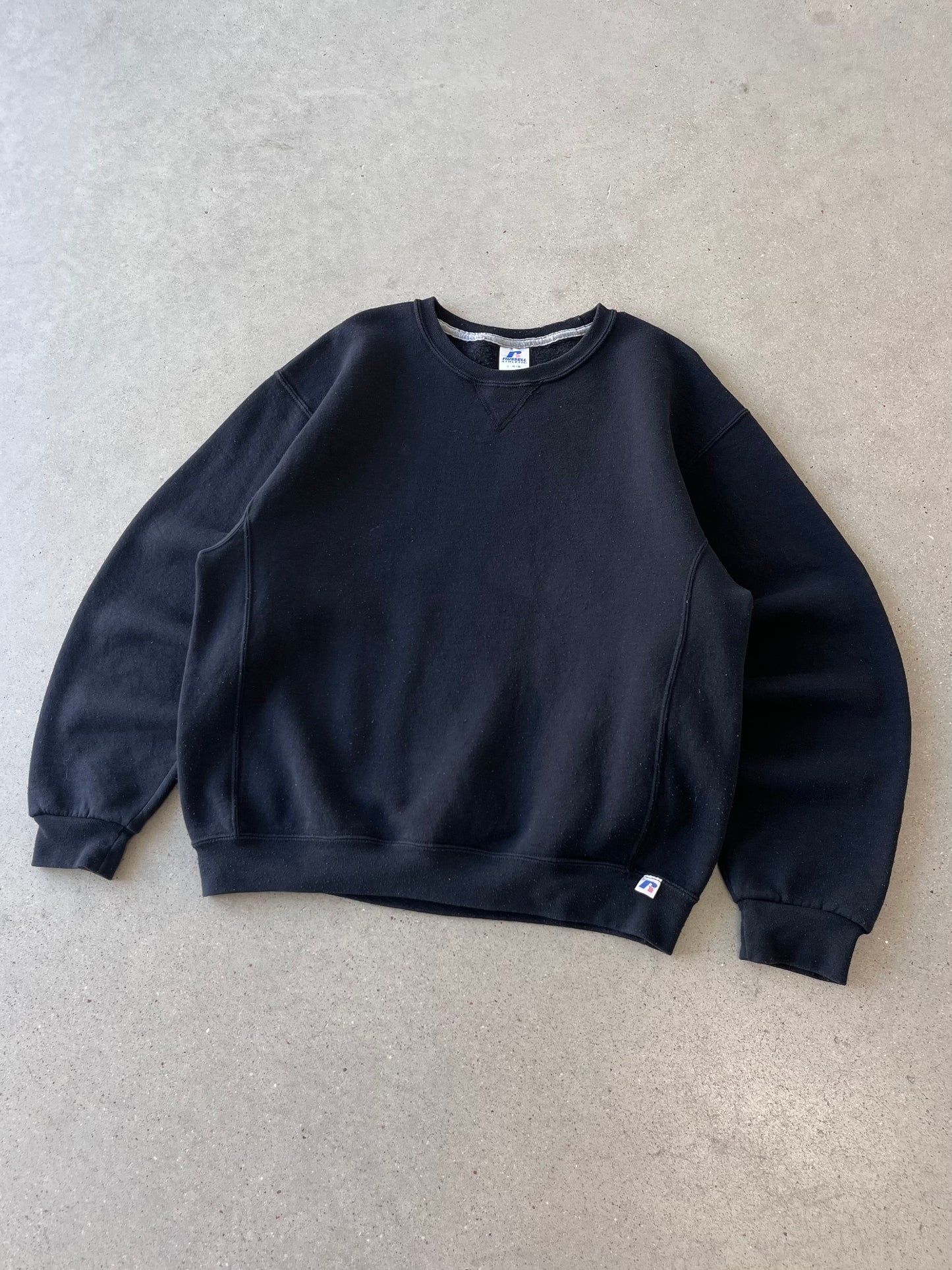 Vintage Black Russell Athletic Crewneck - L