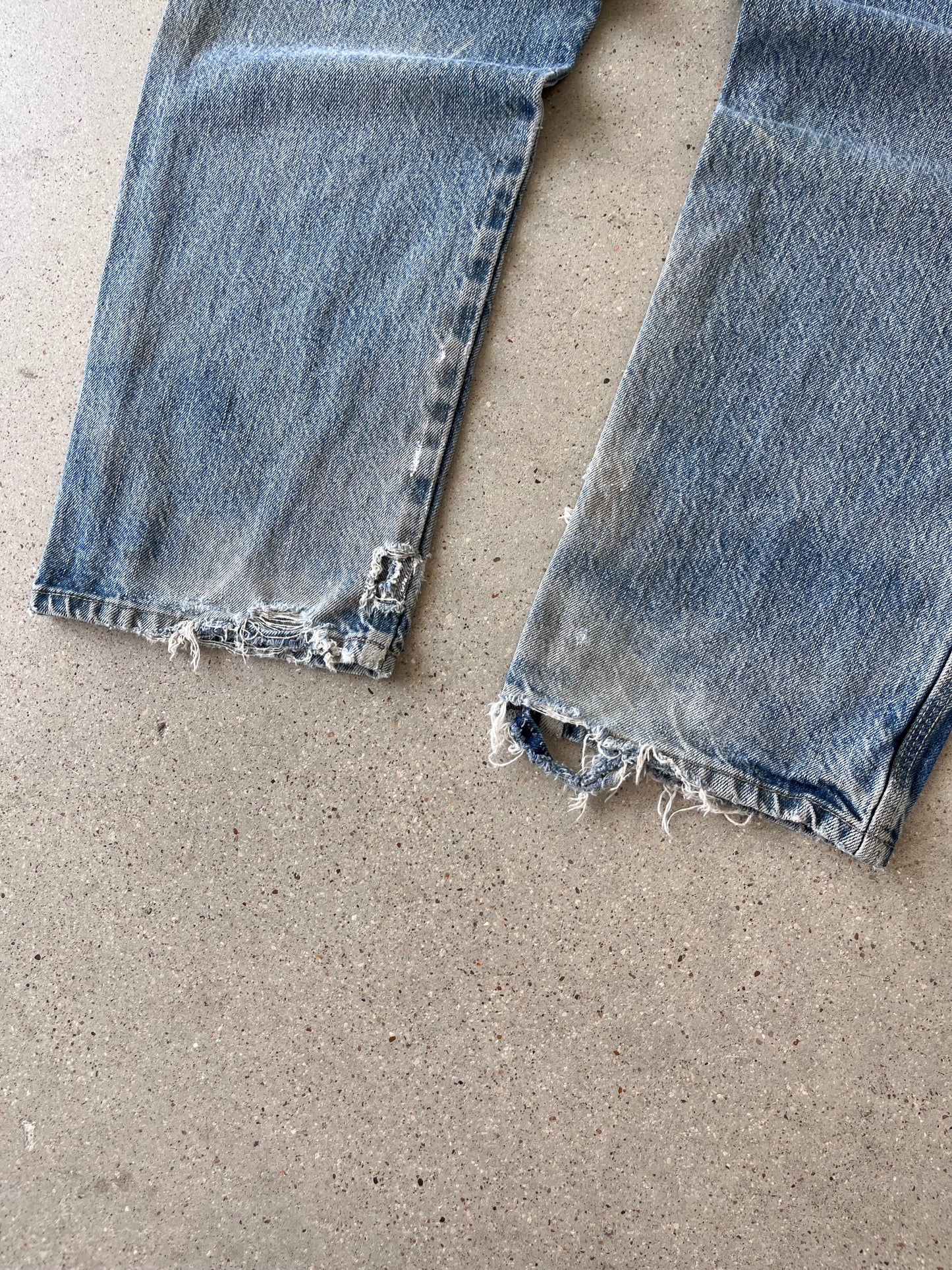 Vintage Dickies Coffee Distressed Carpenter Denim - 33x30