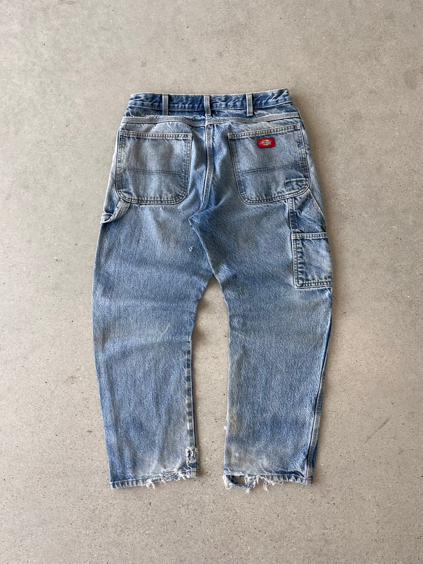 Vintage Dickies Coffee Distressed Carpenter Denim - 33x30