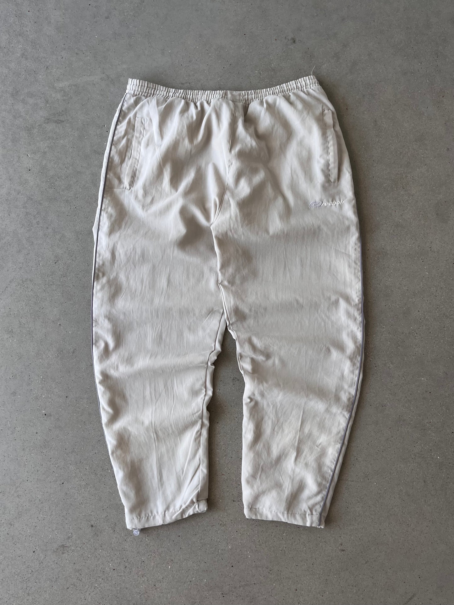 Vintage 90s Reebok Crème Track Pants - M