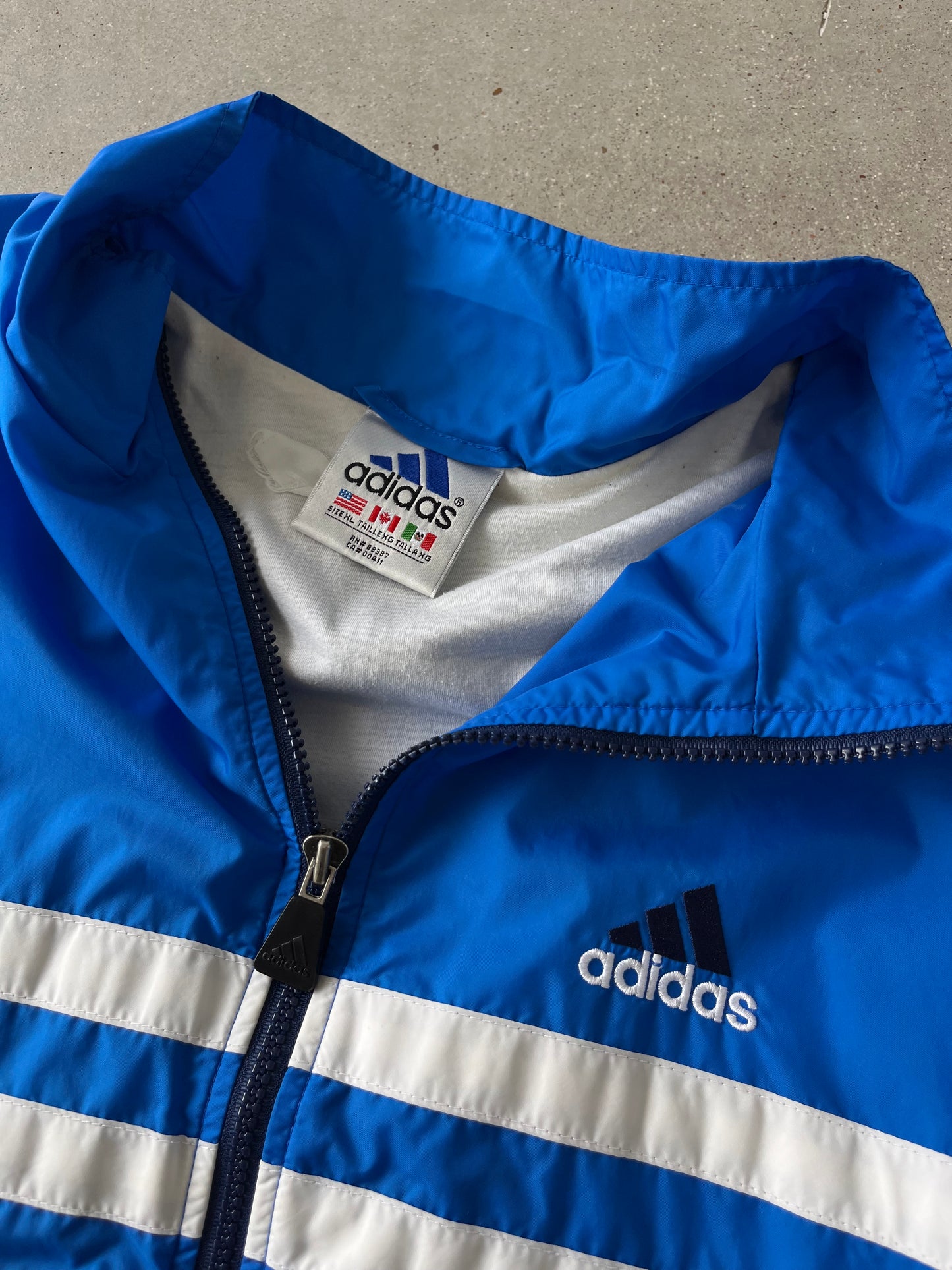 Vintage Adidas Blue Track Jacket - XL