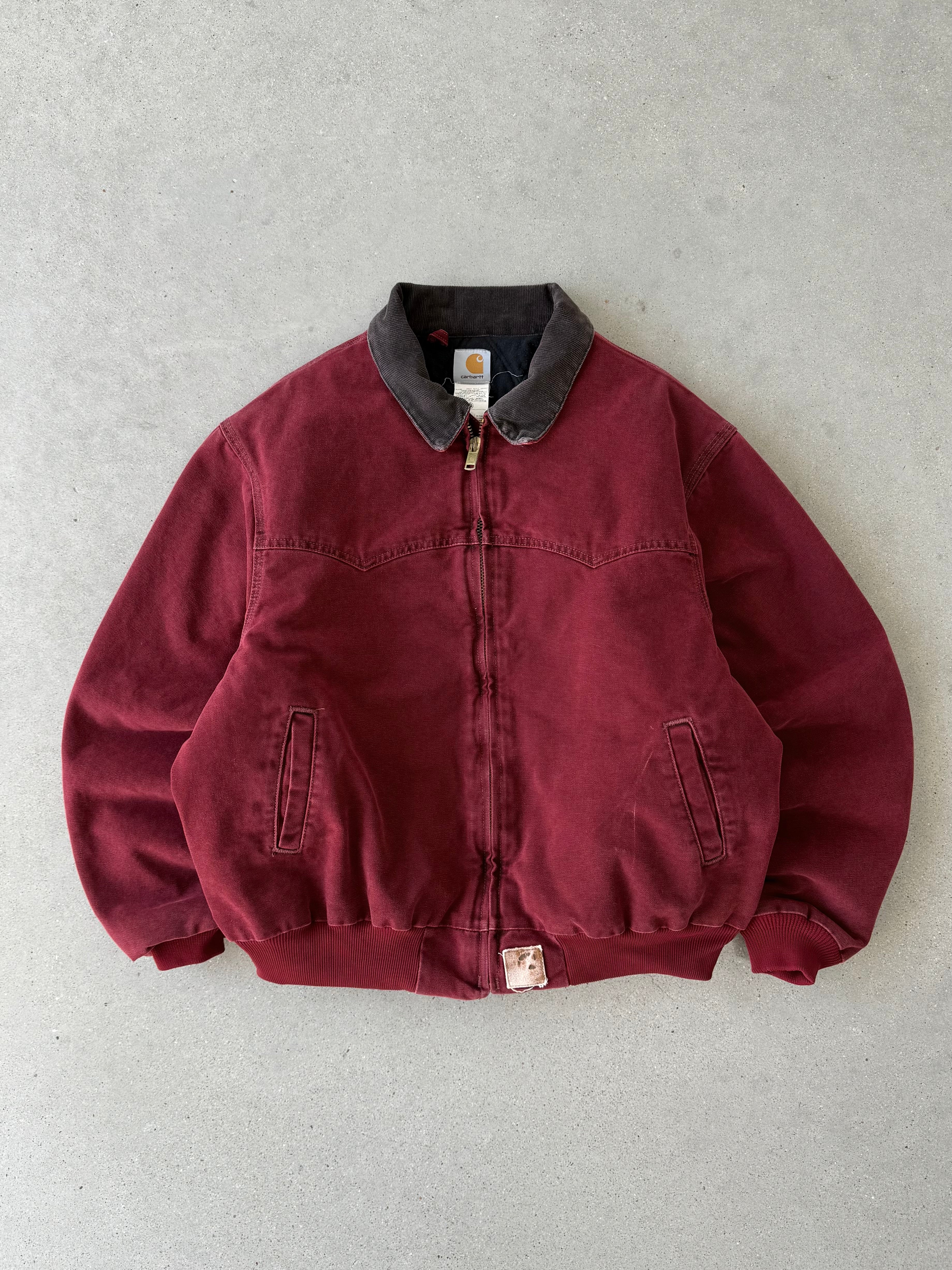 Vintage Carhartt Crimson Red Santa Fe J14 CRI Jacket - XL