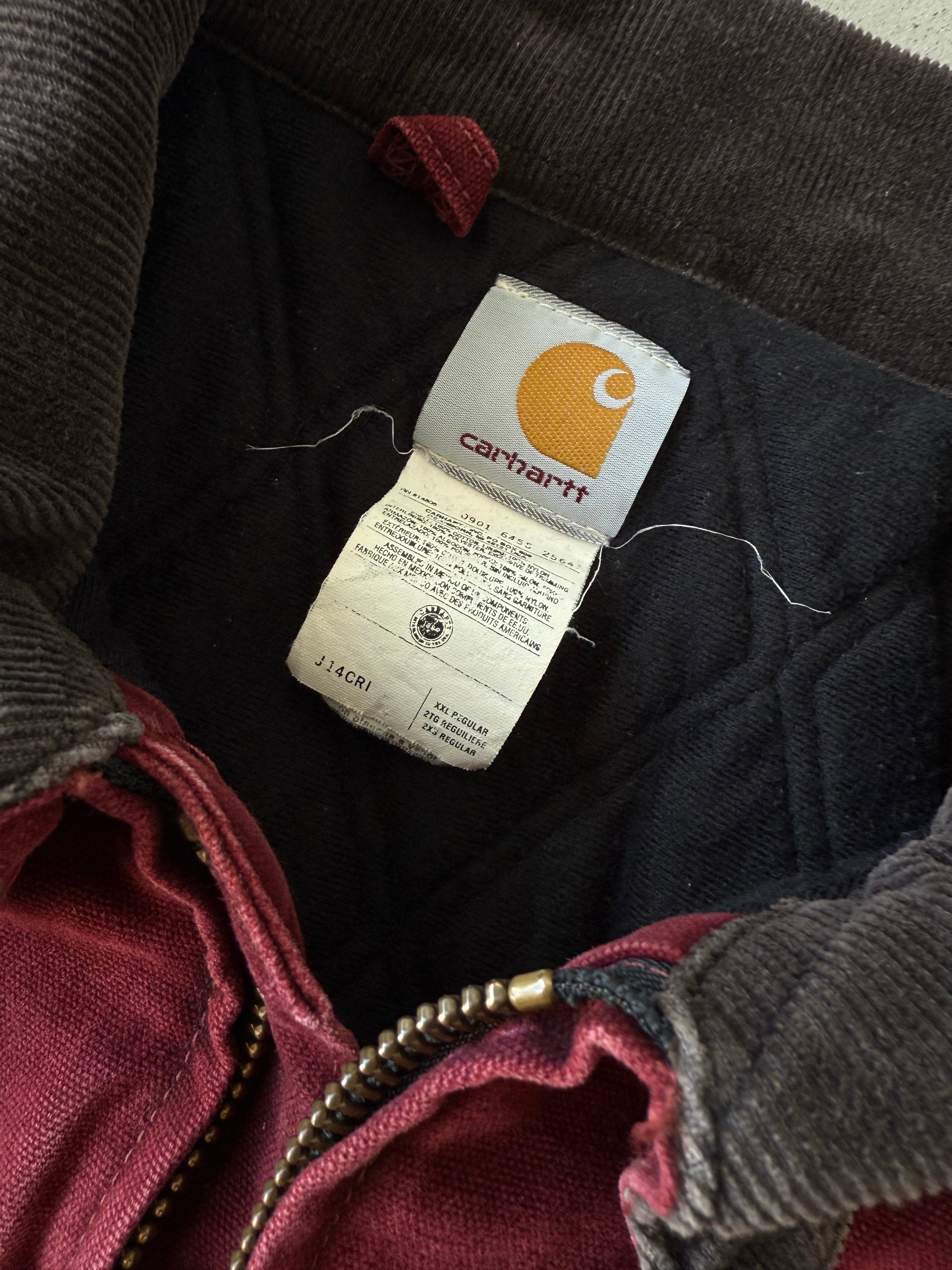 Vintage Carhartt Crimson Red Santa Fe J14 CRI Jacket - XL