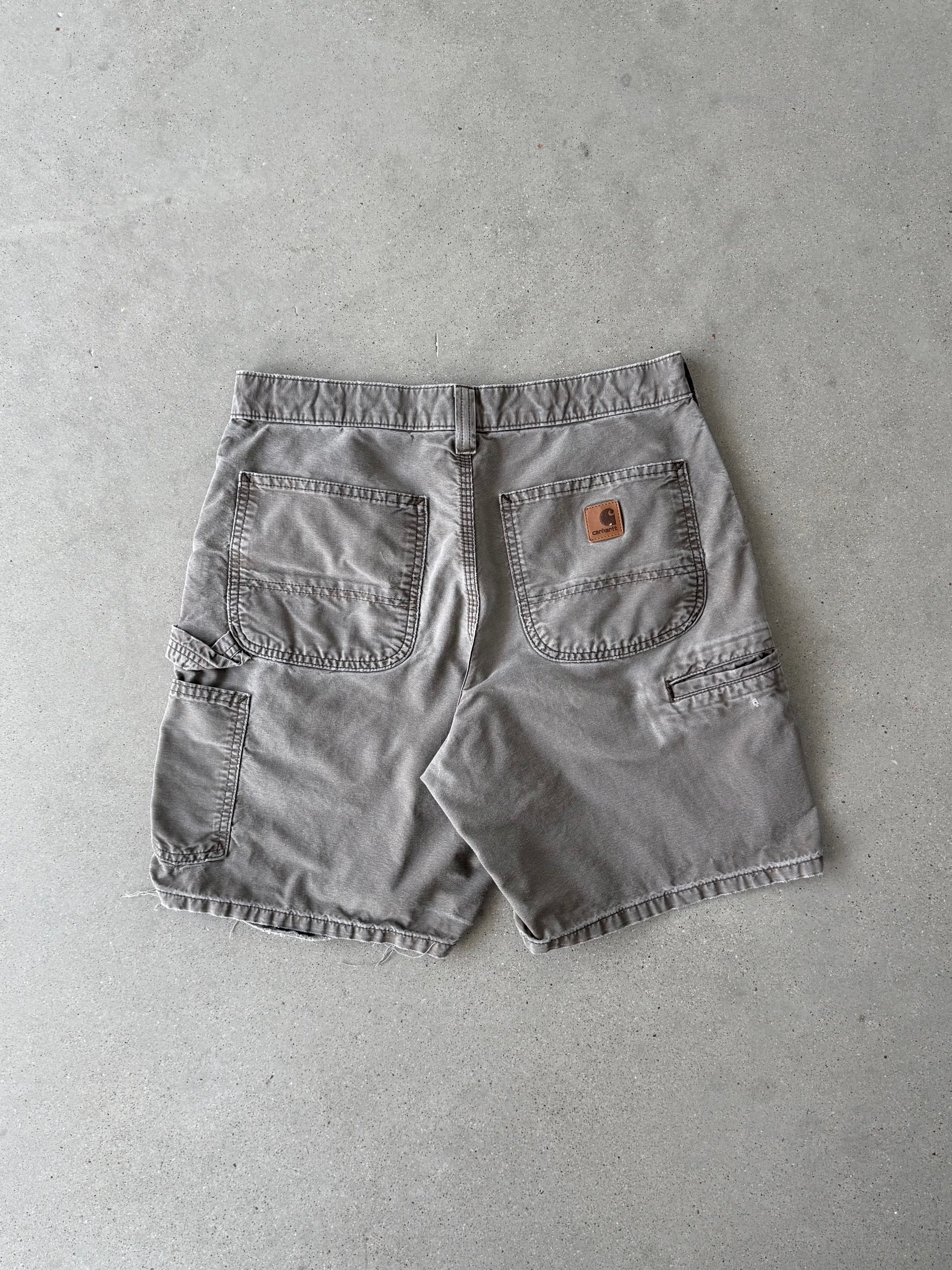 Vintage Carhartt Distressed Mocha Carpenter Shorts - 30W