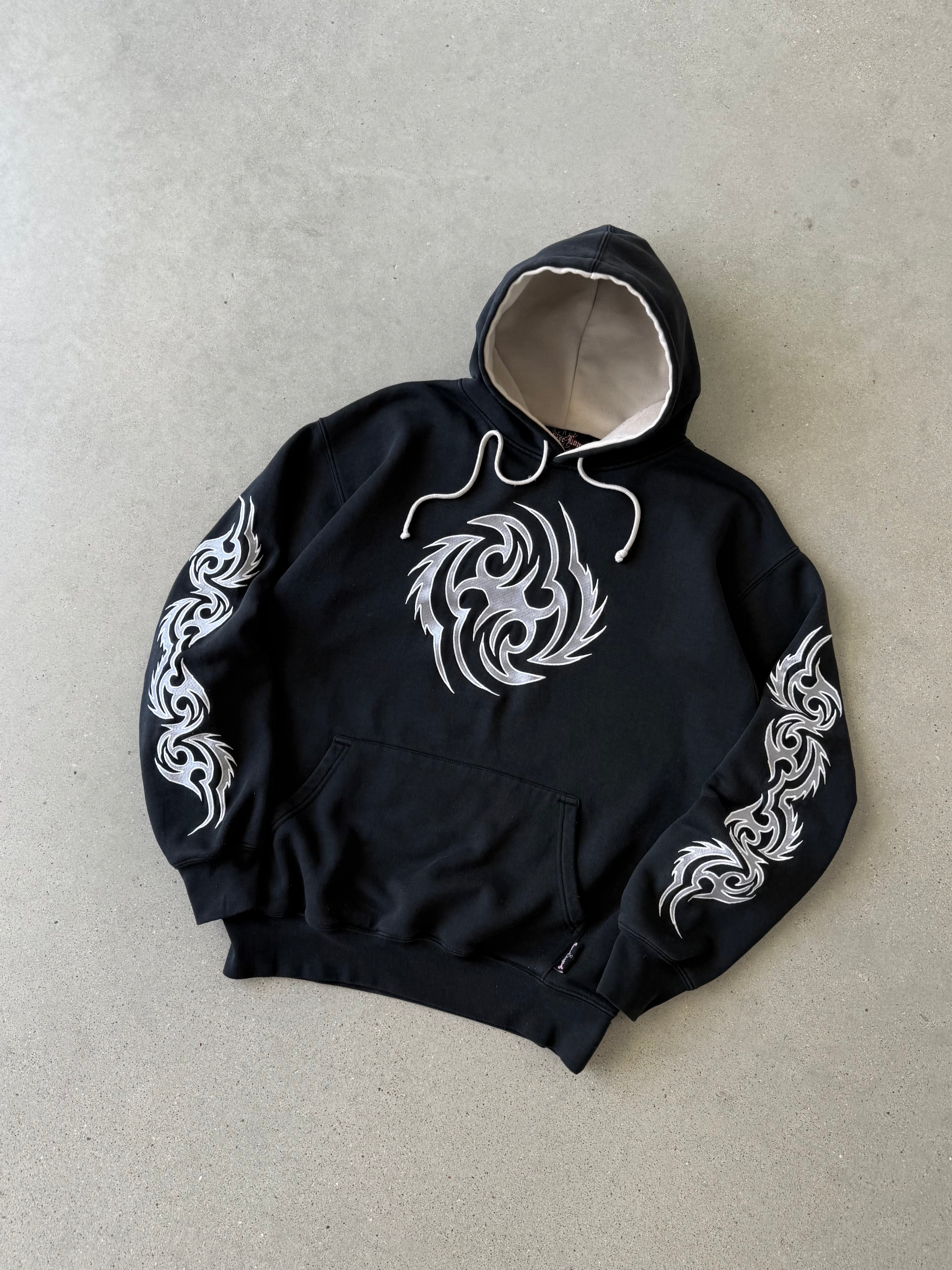 Vintage Y2K Sapphire Lounge Hoodie - M