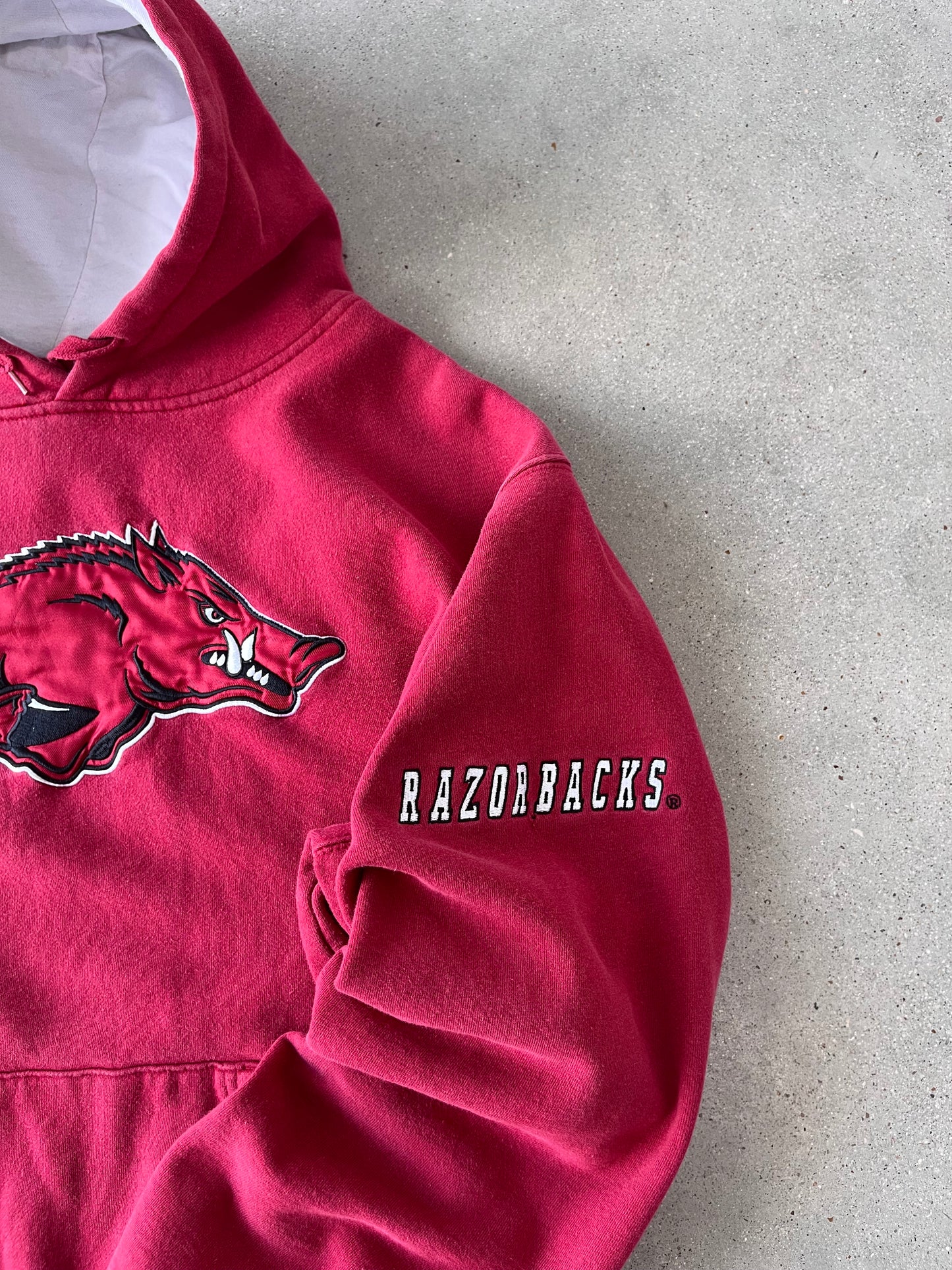 Vintage Arkansas Razorback Hoodie - XL