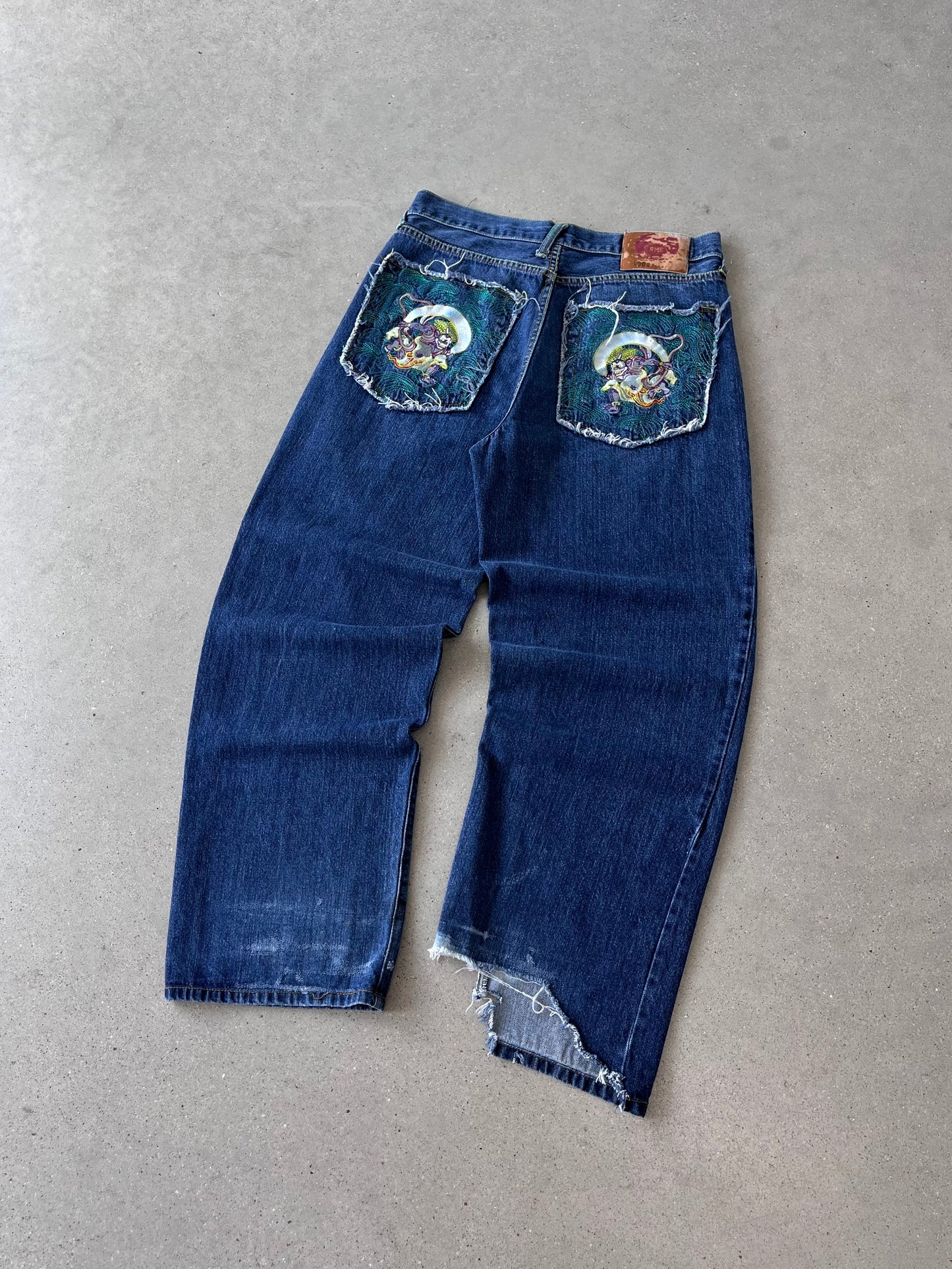 Vintage Y2K RMC Embroidered Denim - 32x31