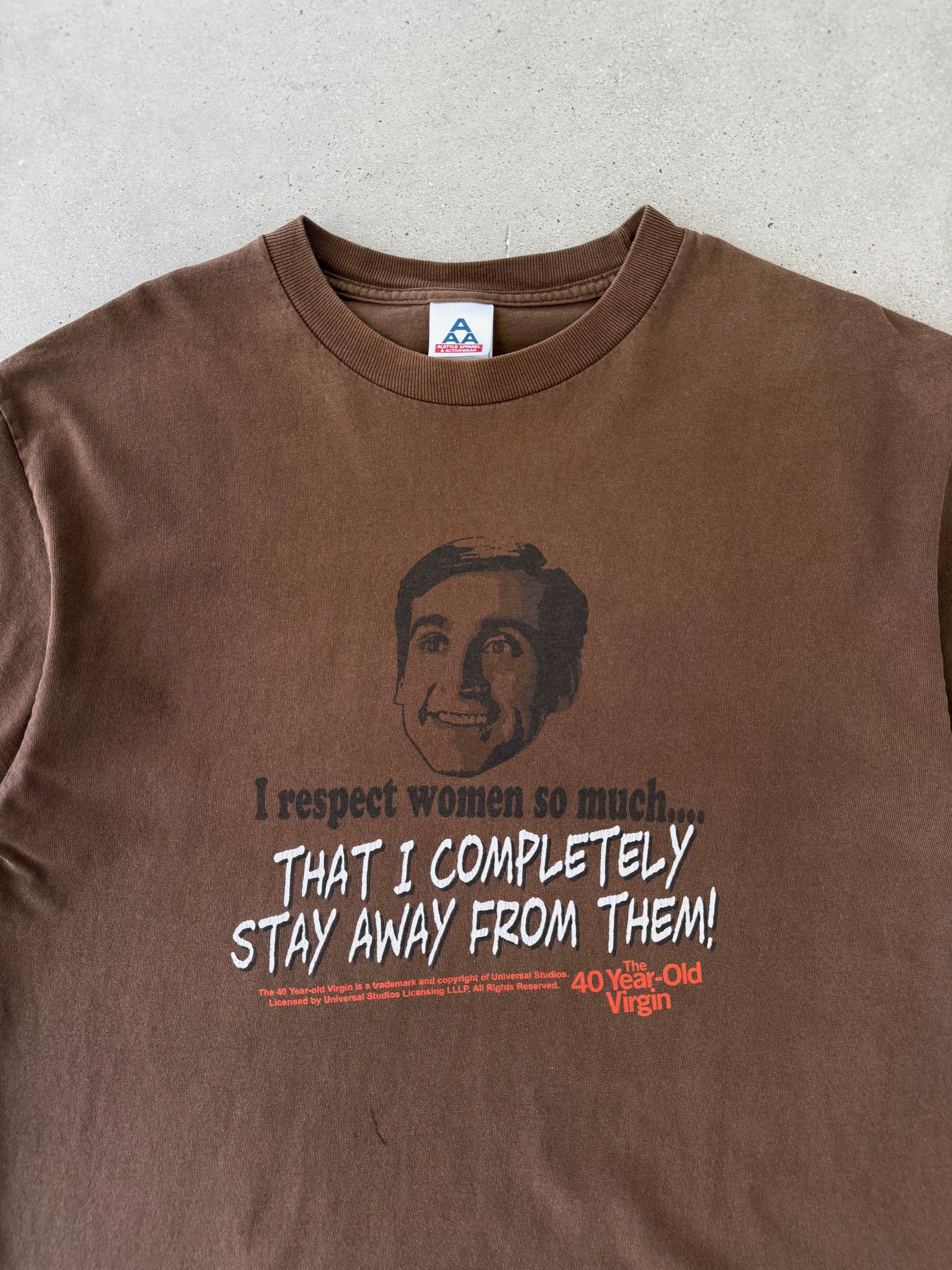 Vintage 40 Year Old Virgin Movie Promo Tee - L