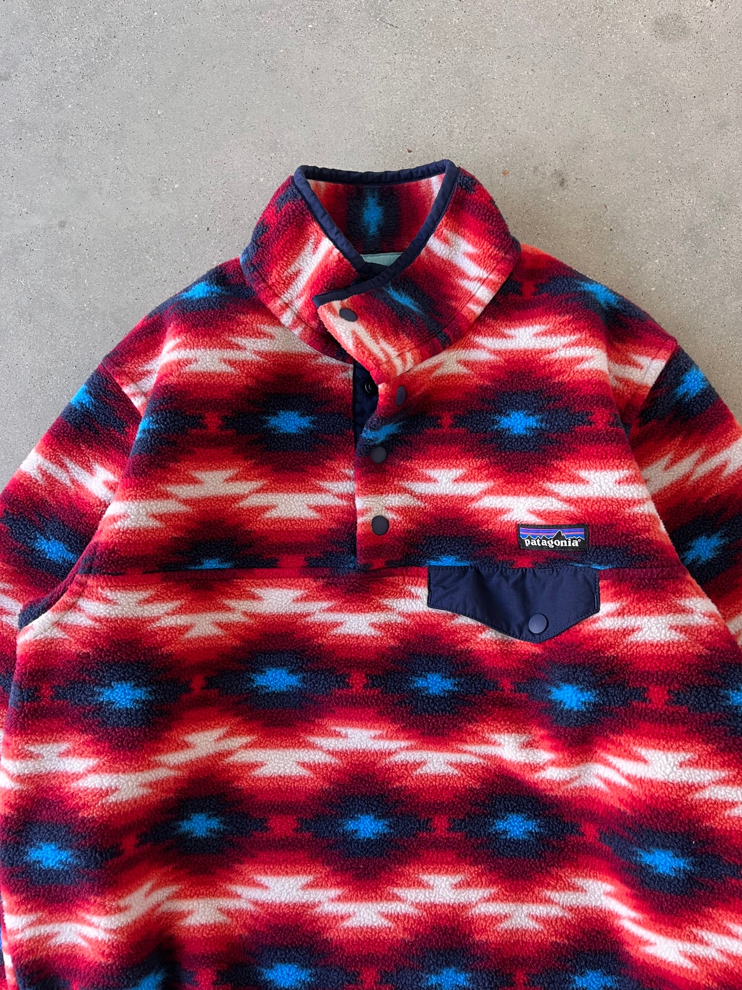 Vintage Patagonia Aztec Synchilla Fleece Jacket - M