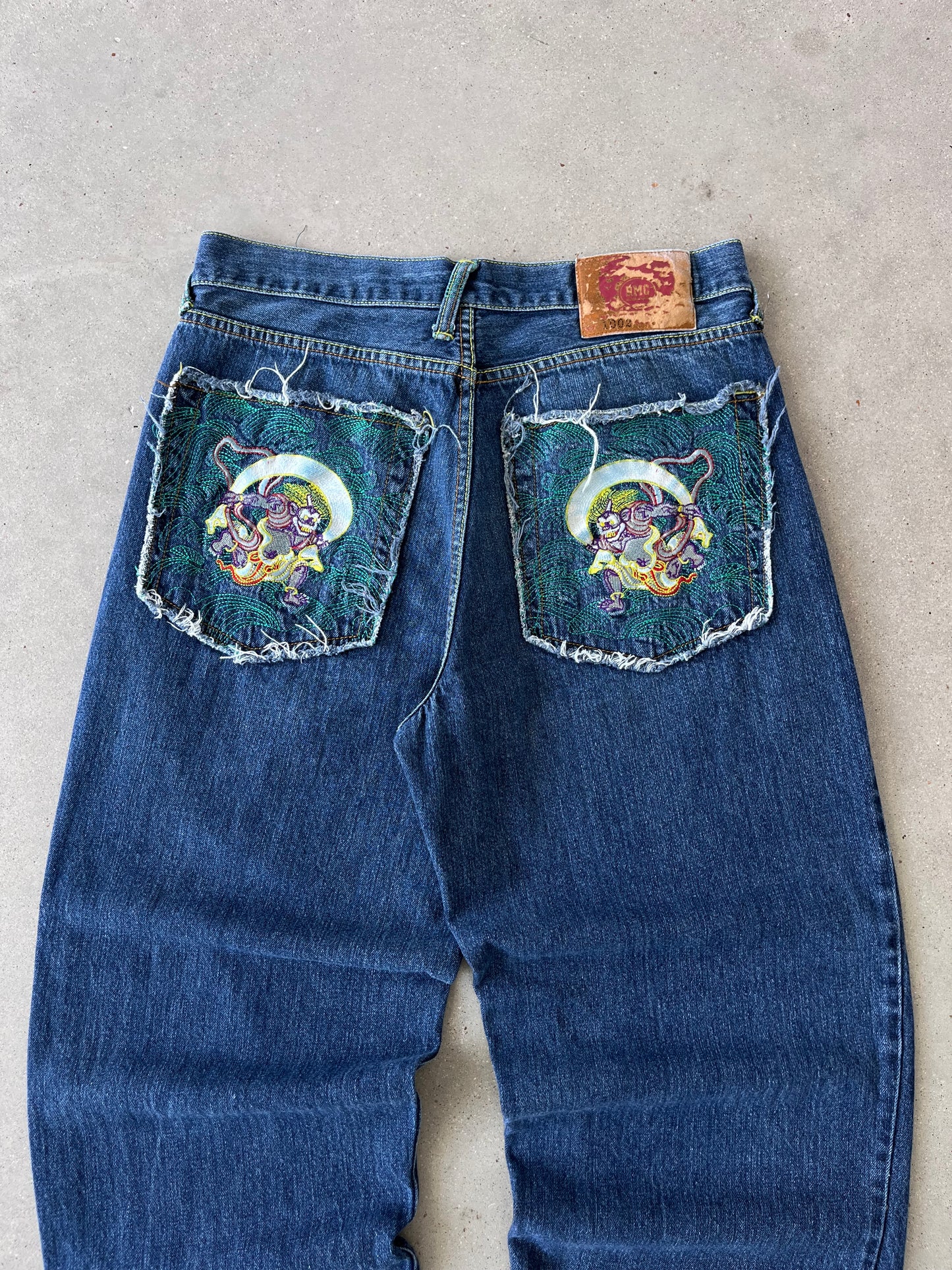 Vintage Y2K RMC Embroidered Denim - 32x31