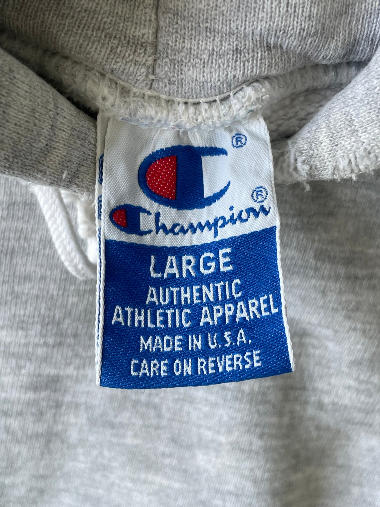 Vintage Mini Champion Spell Out Hoodie - L