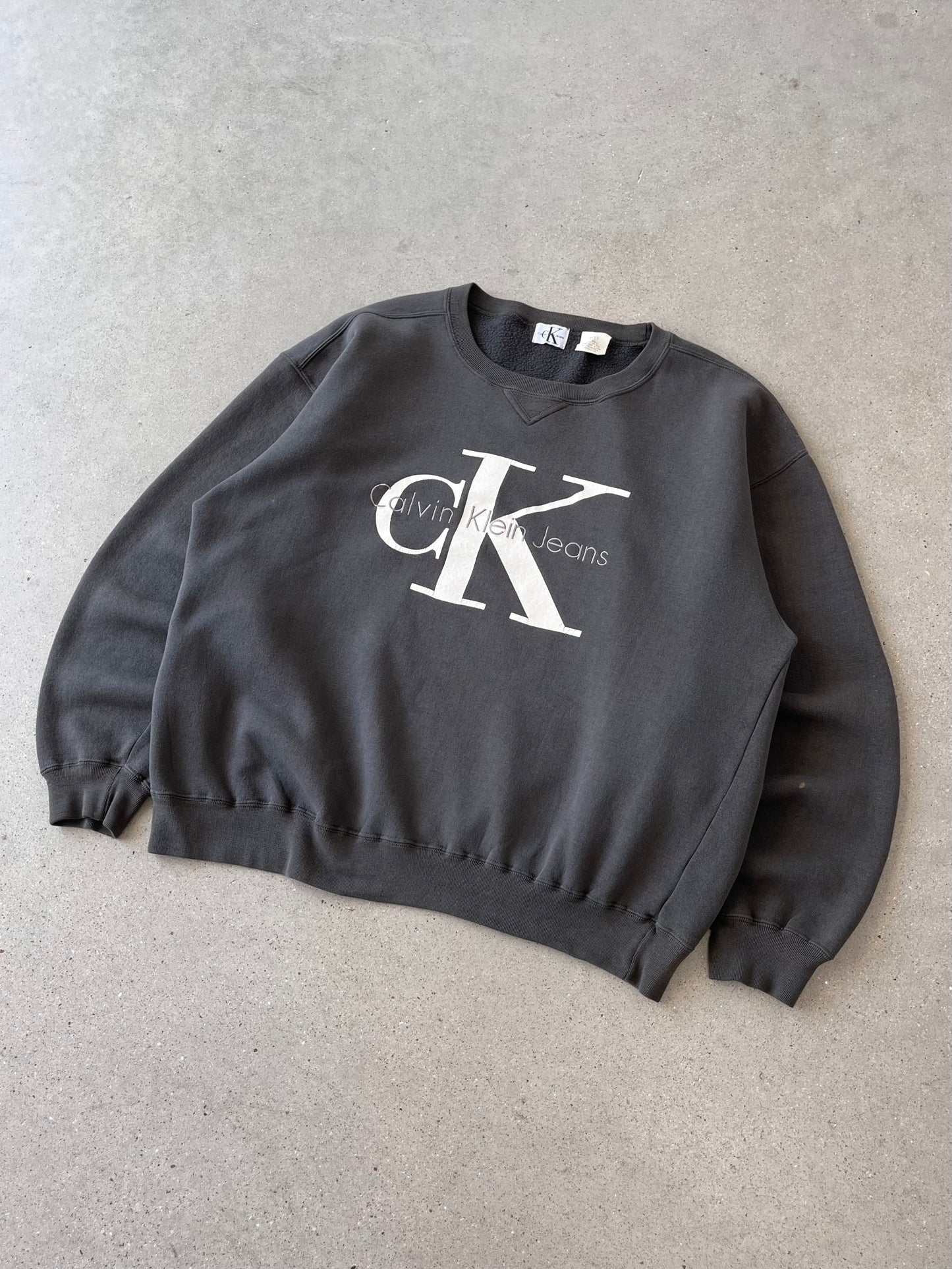 Vintage Calvin Klein Jeans Olive Crewneck - L