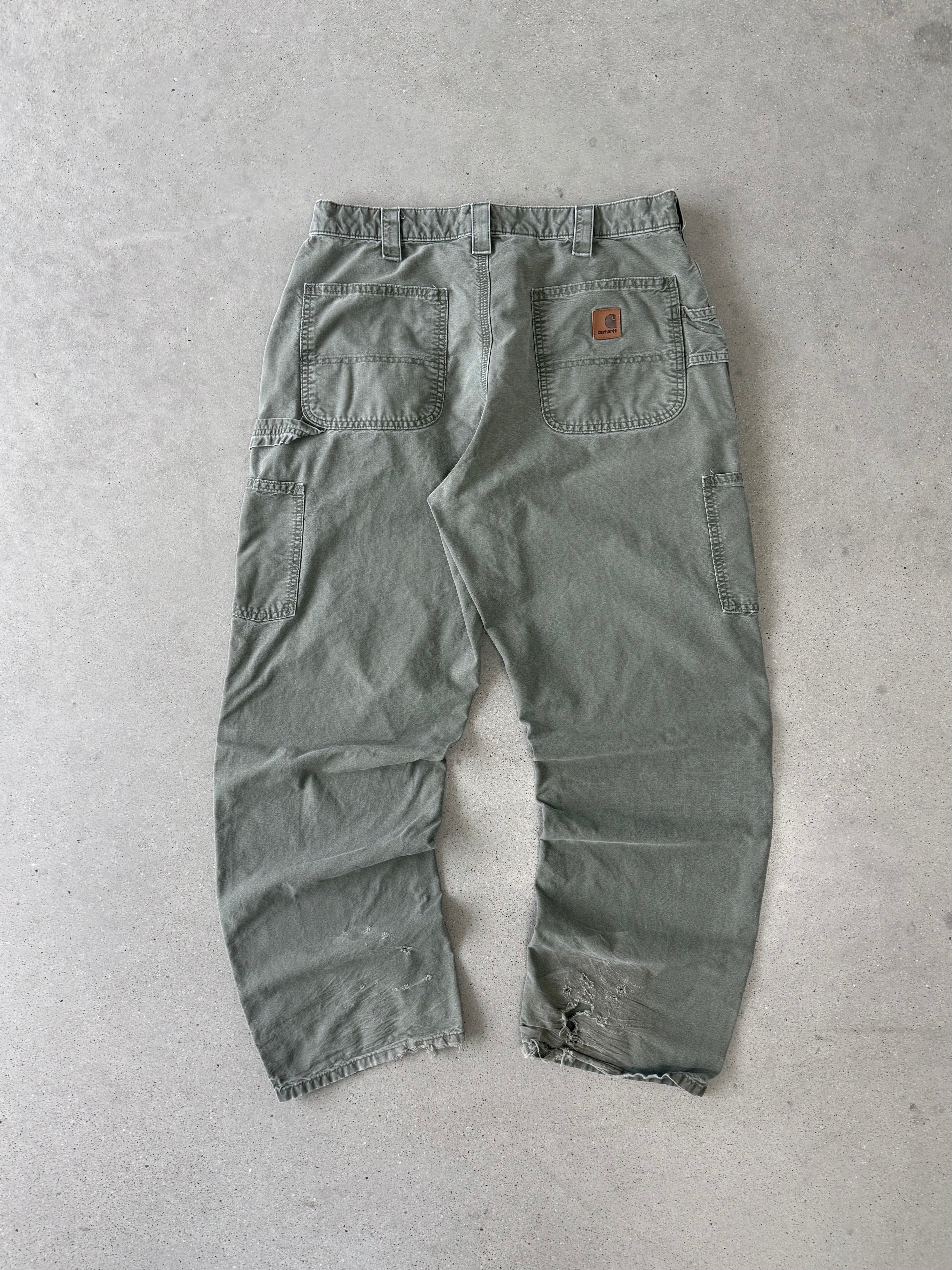 Vintage Carhartt Olive Carpenter Pants - 36x32