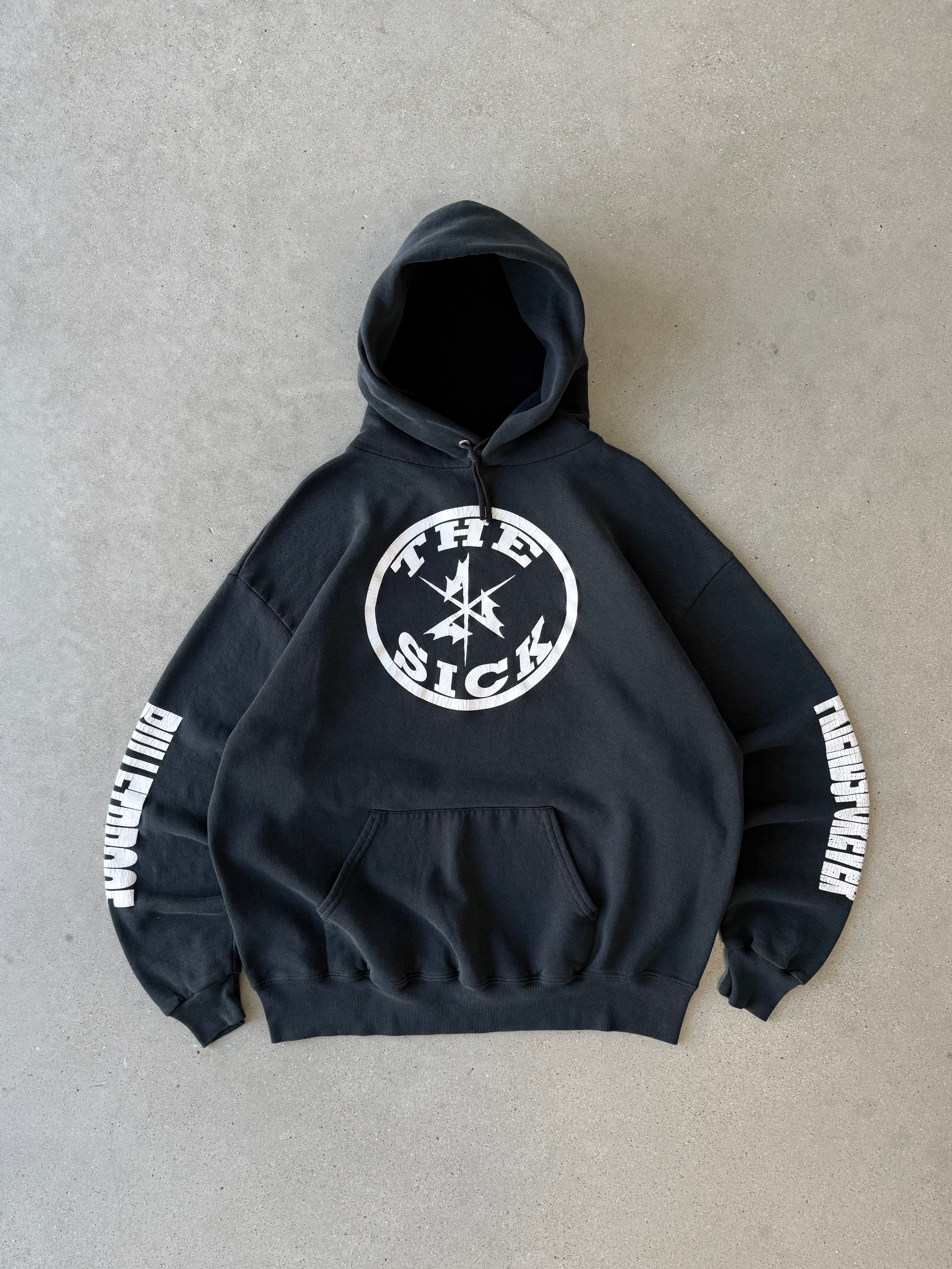 Vintage The Sick "Bulletproof" Band Hoodie - XL