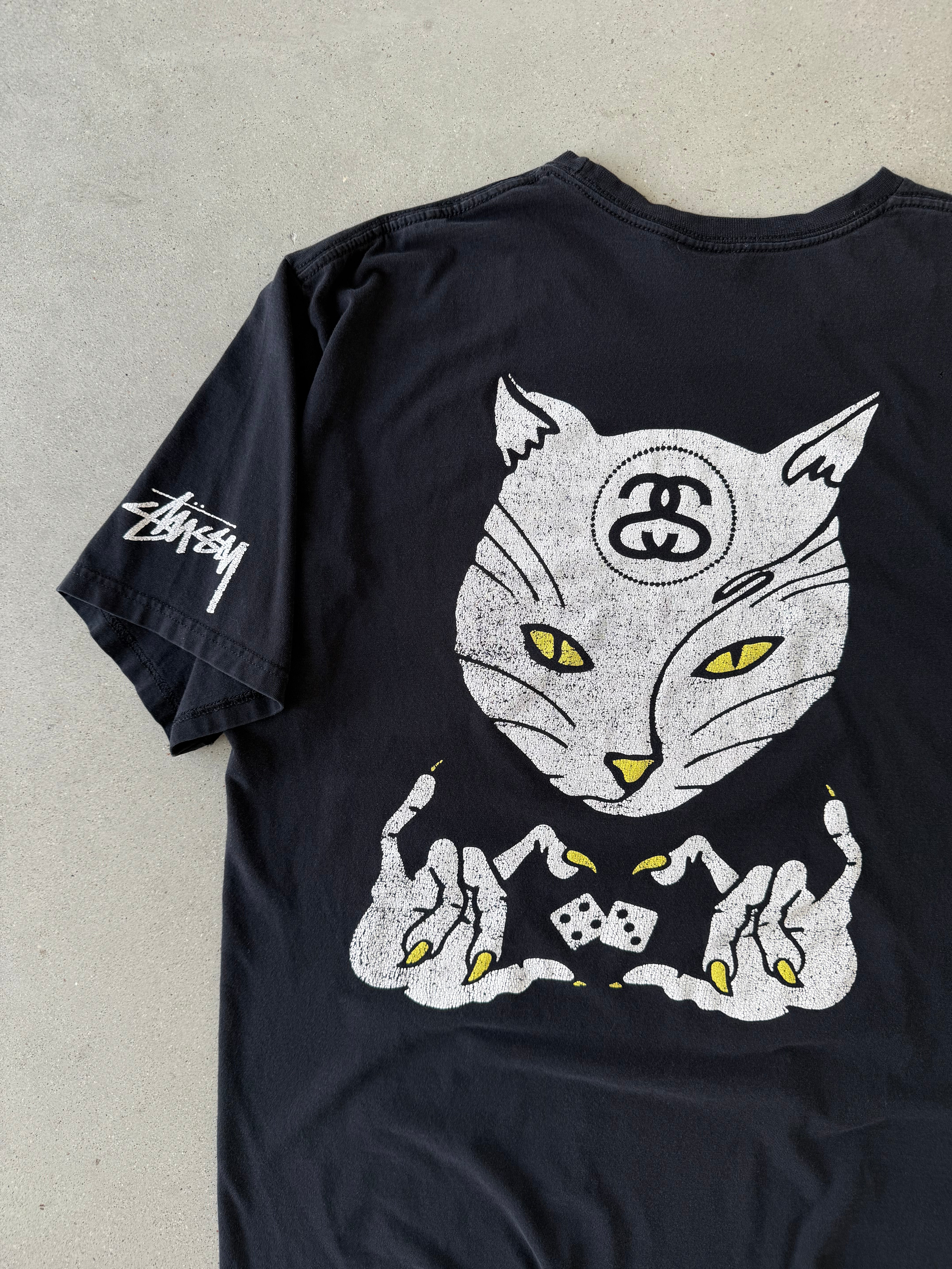 Vintage Stüssy Cat Tee - L