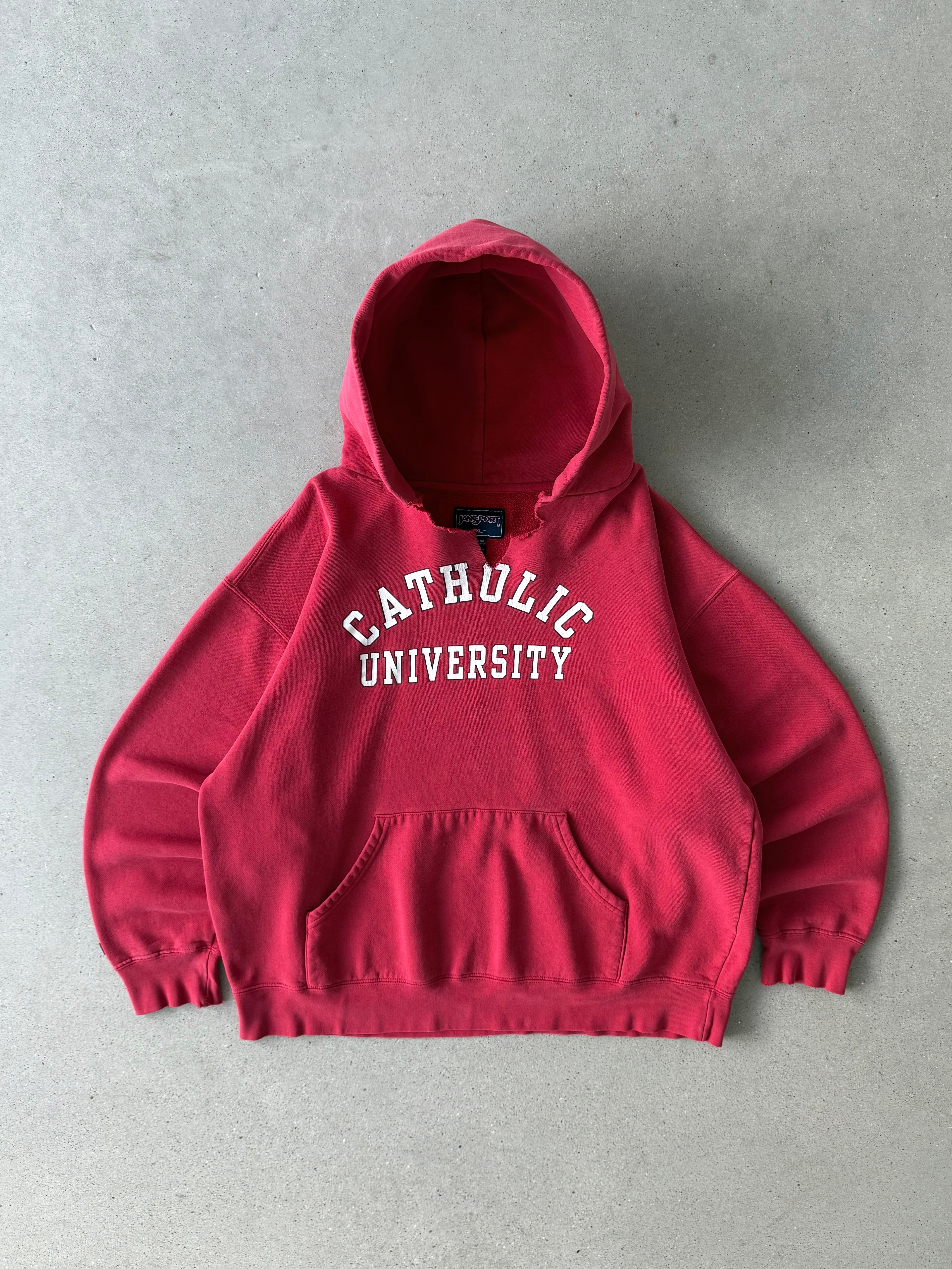 Vintage Catholic University Hoodie - XL