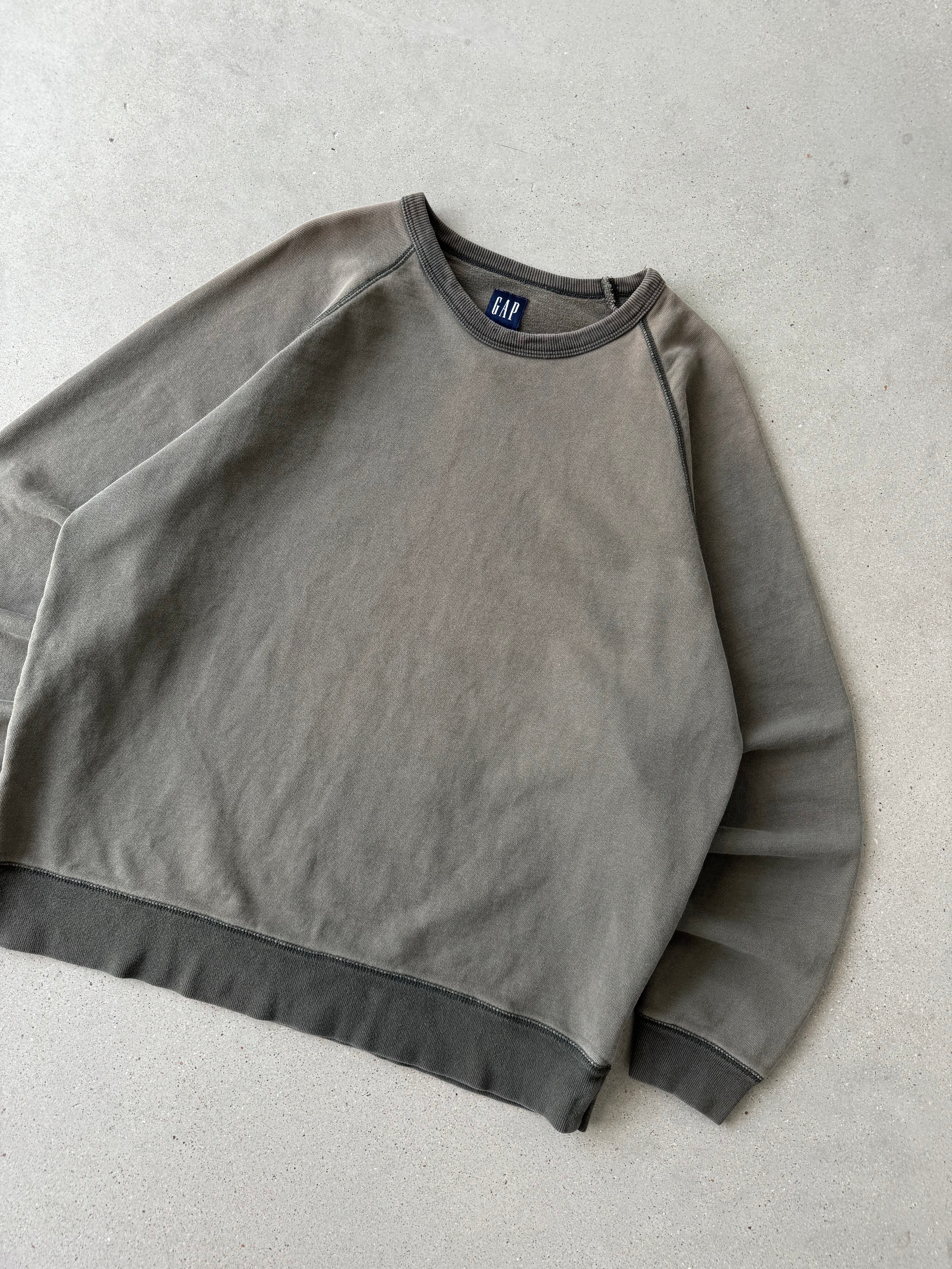 Vintage GAP Olive Blank Crewneck  - XL
