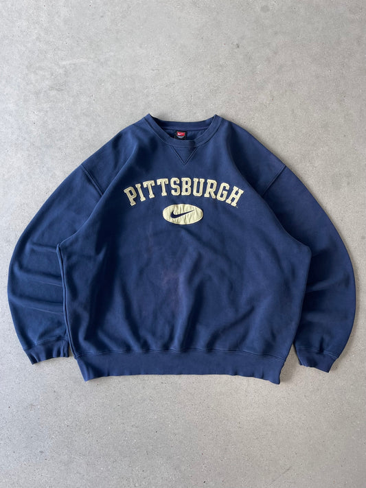 Vintage NIKE Pittsburgh Swoosh Crewneck - XXL