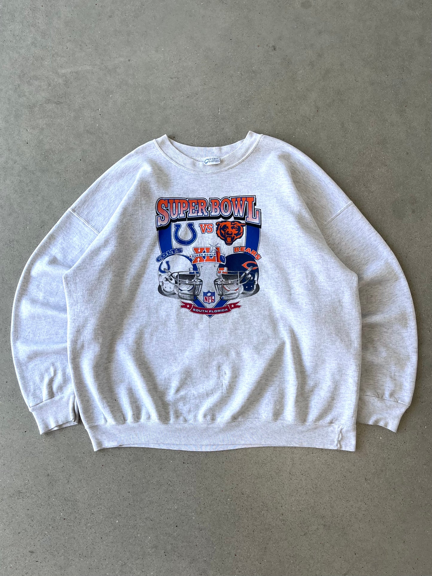 Vintage 2007 Super Bowl Colts v. Bears Crewneck - XXL