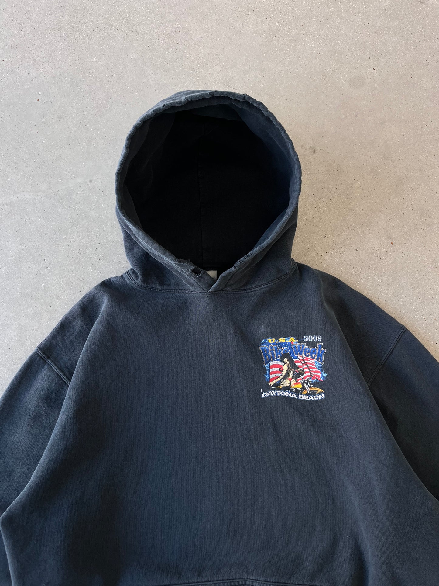 Vintage 2008 Bike Week Daytona Beach Hoodie - L